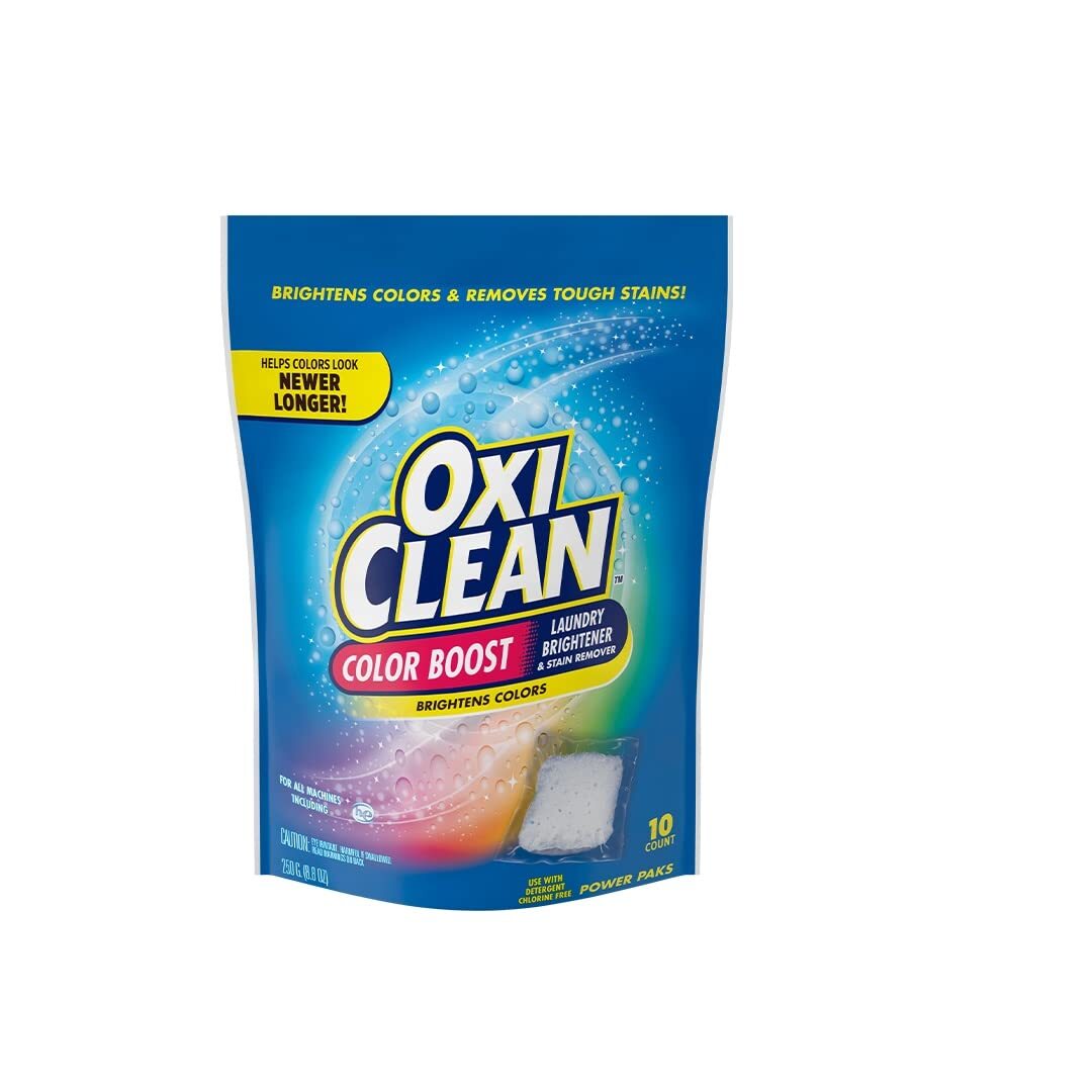 OxiClean MaxForce Power Packs 10 Count 4 in 1 Stain Fighting for Brighter Whites