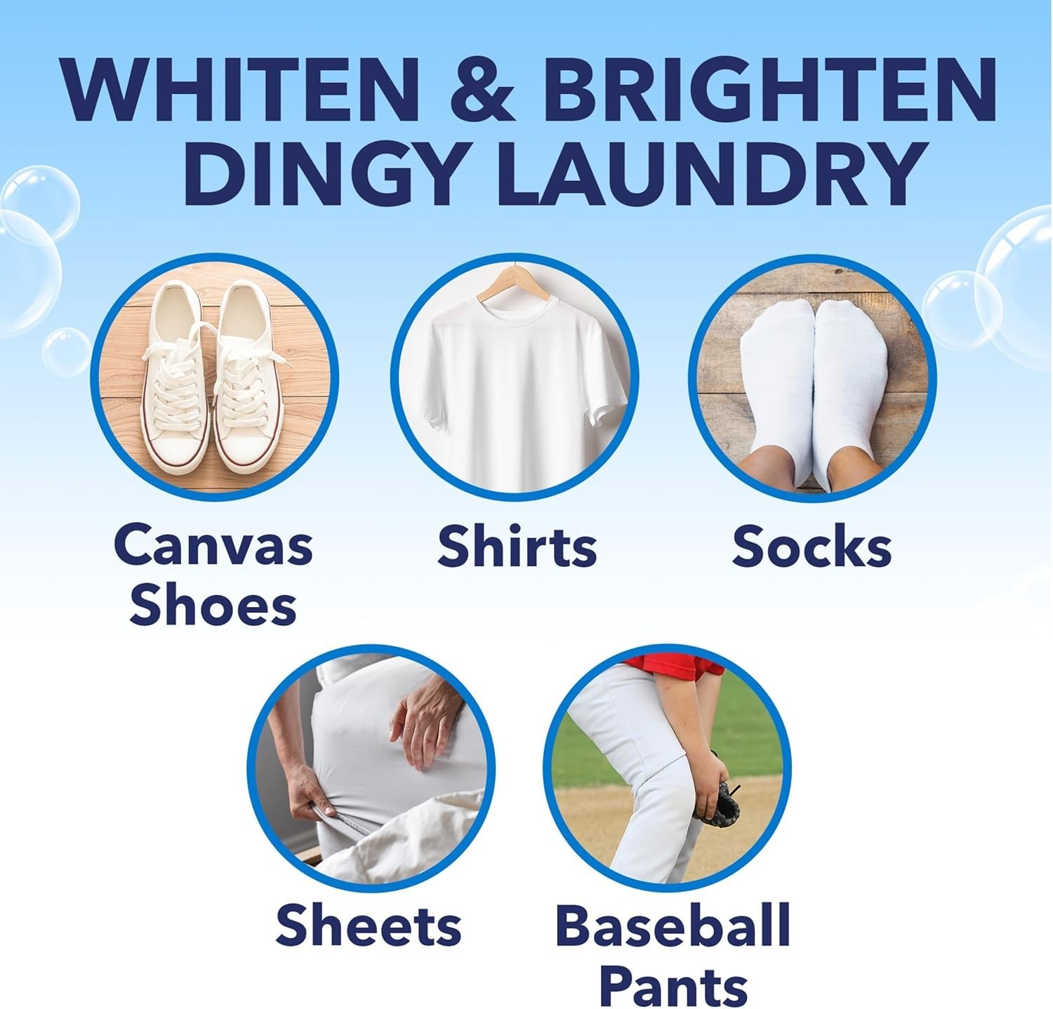24 Count White Revive Laundry Whitener Paks – Stain Remover & Bleach Alternative