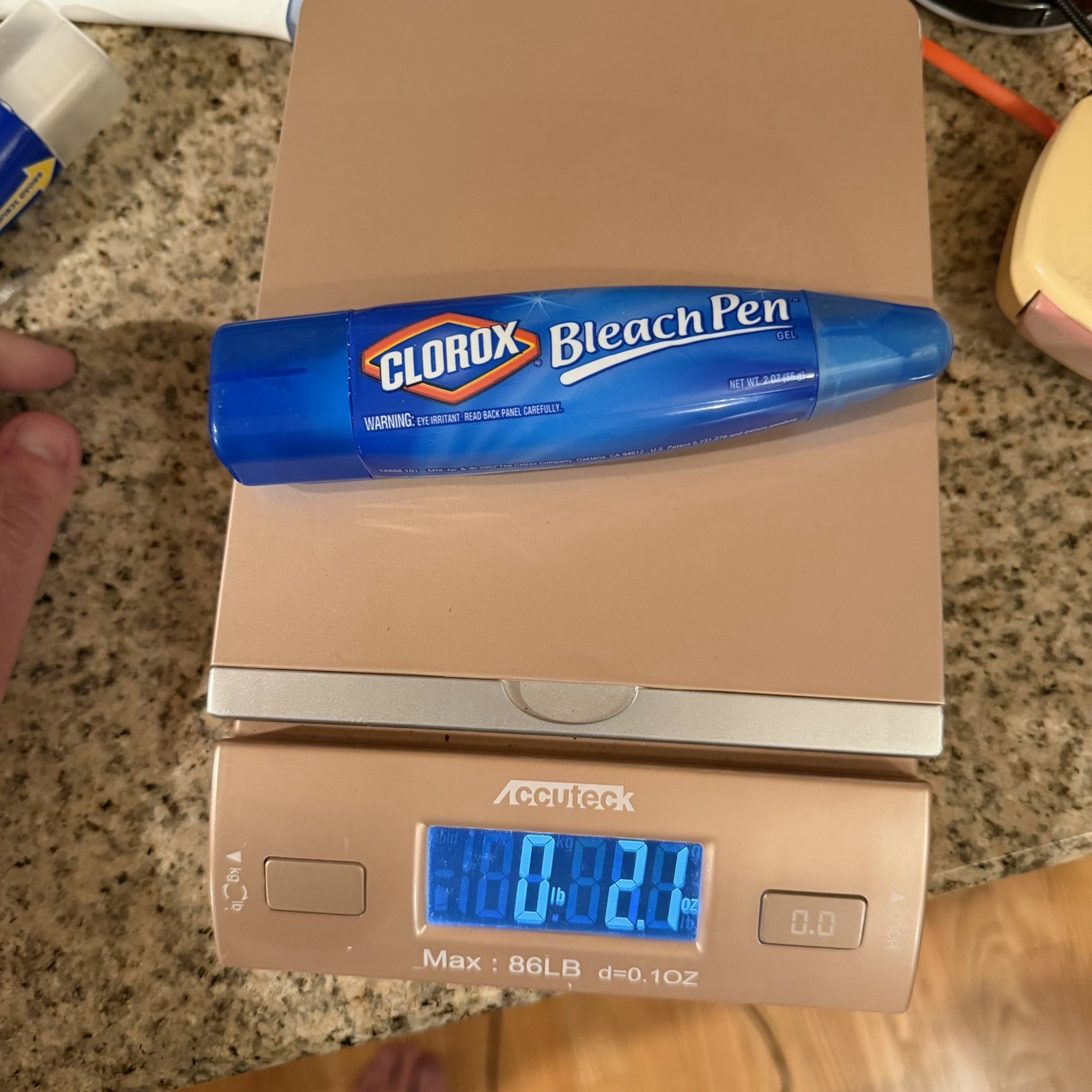 Clorox Bleach Gel Pen (2002) Fine Point & Broad Dual Tipped Nearly Full 2.1 Oz
