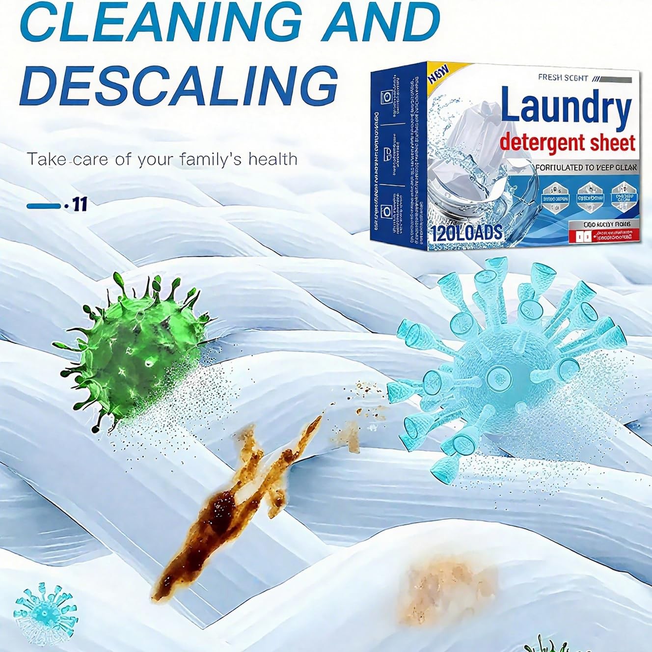 Laundry Detergent Sheets, 60 Count | 120 Loads for Travel & Home |…