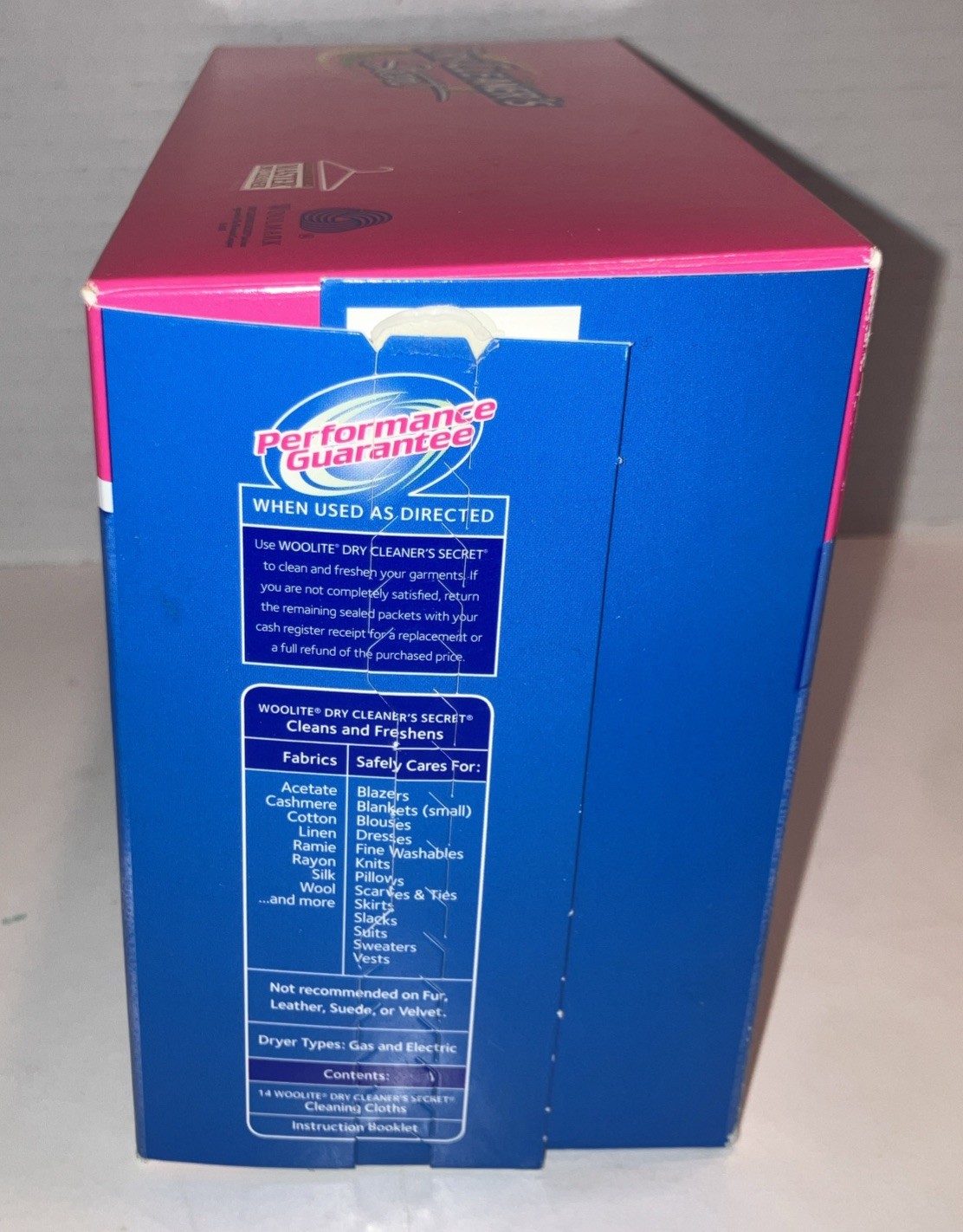 Woolite Dry Clean At Home By Dry Cleaner’s Secret 14 Pack Cloths NIB!