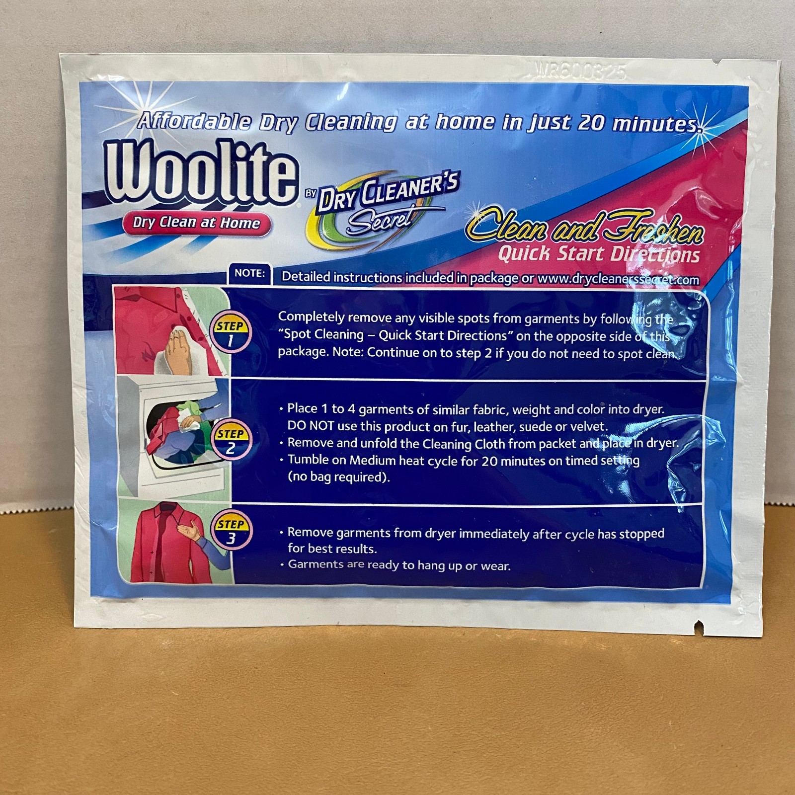 Woolite Dry Cleaner’s Secret (Dry Clean at Home) LOT OF 9 CLOTHS