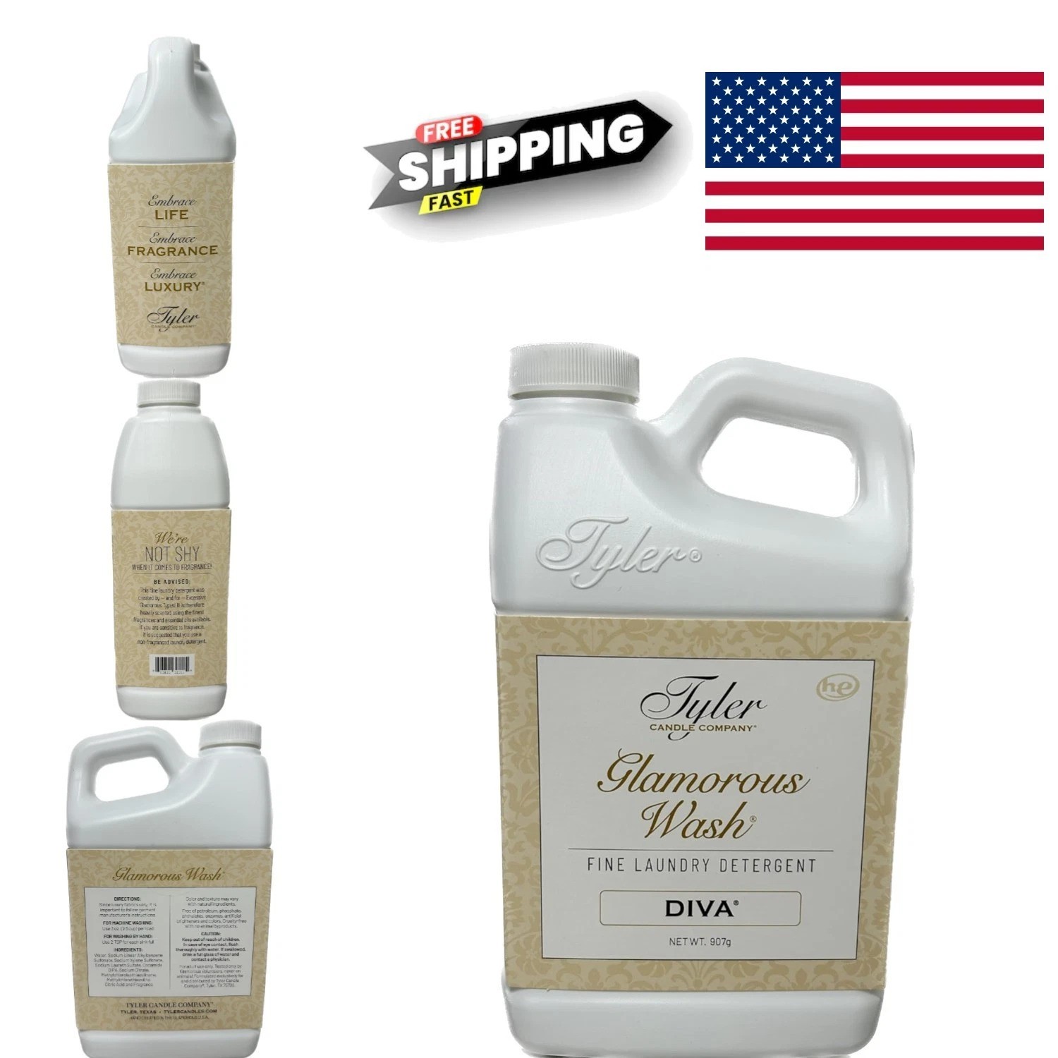 Concentrated Liquid Laundry Detergent 32 Fl Oz Natural and Chemical Free Formula