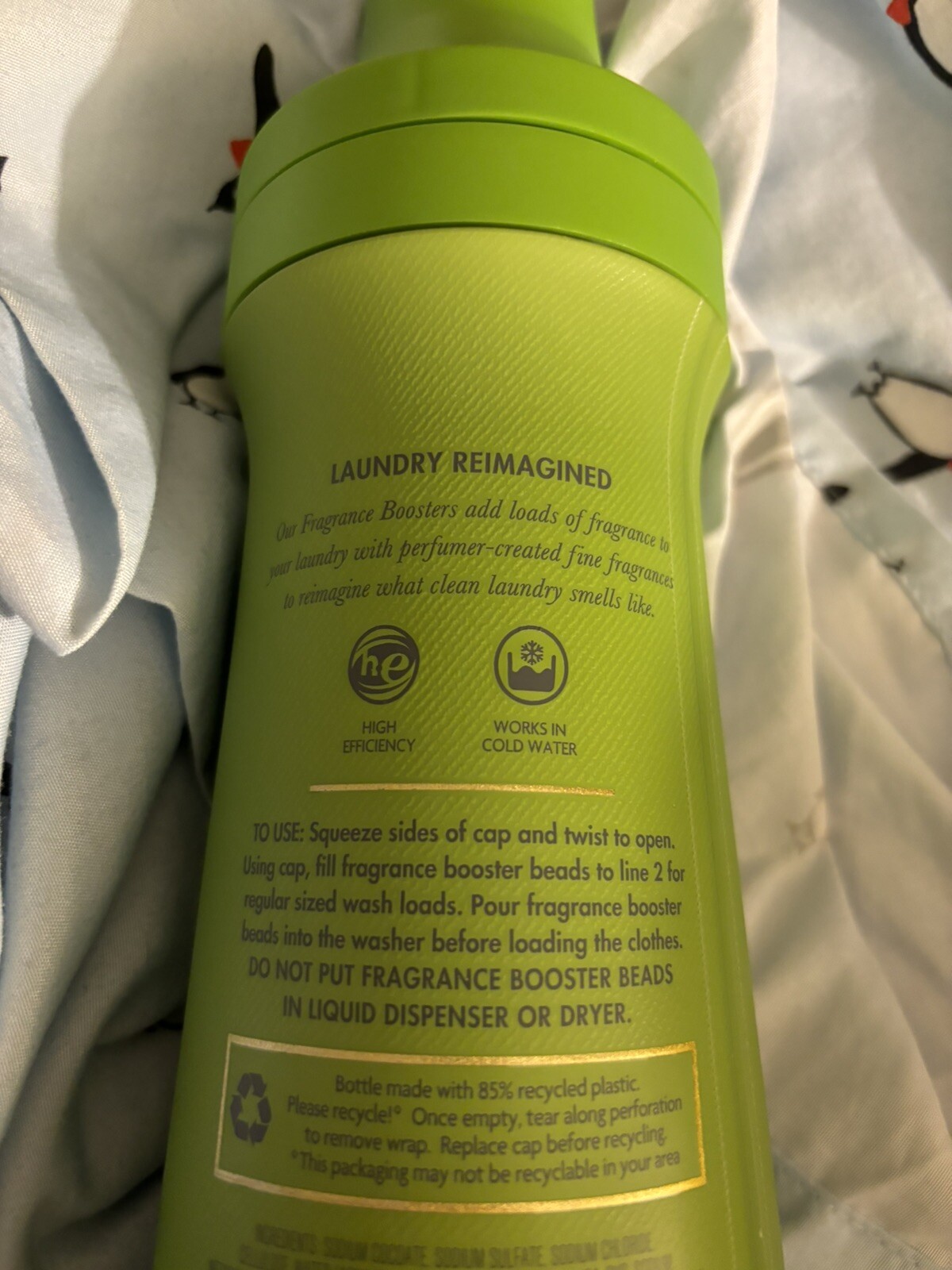 1x WHITE BARN Bath & Body Works EUCALYPTUS MINT Fabric Care Fragrance Booster