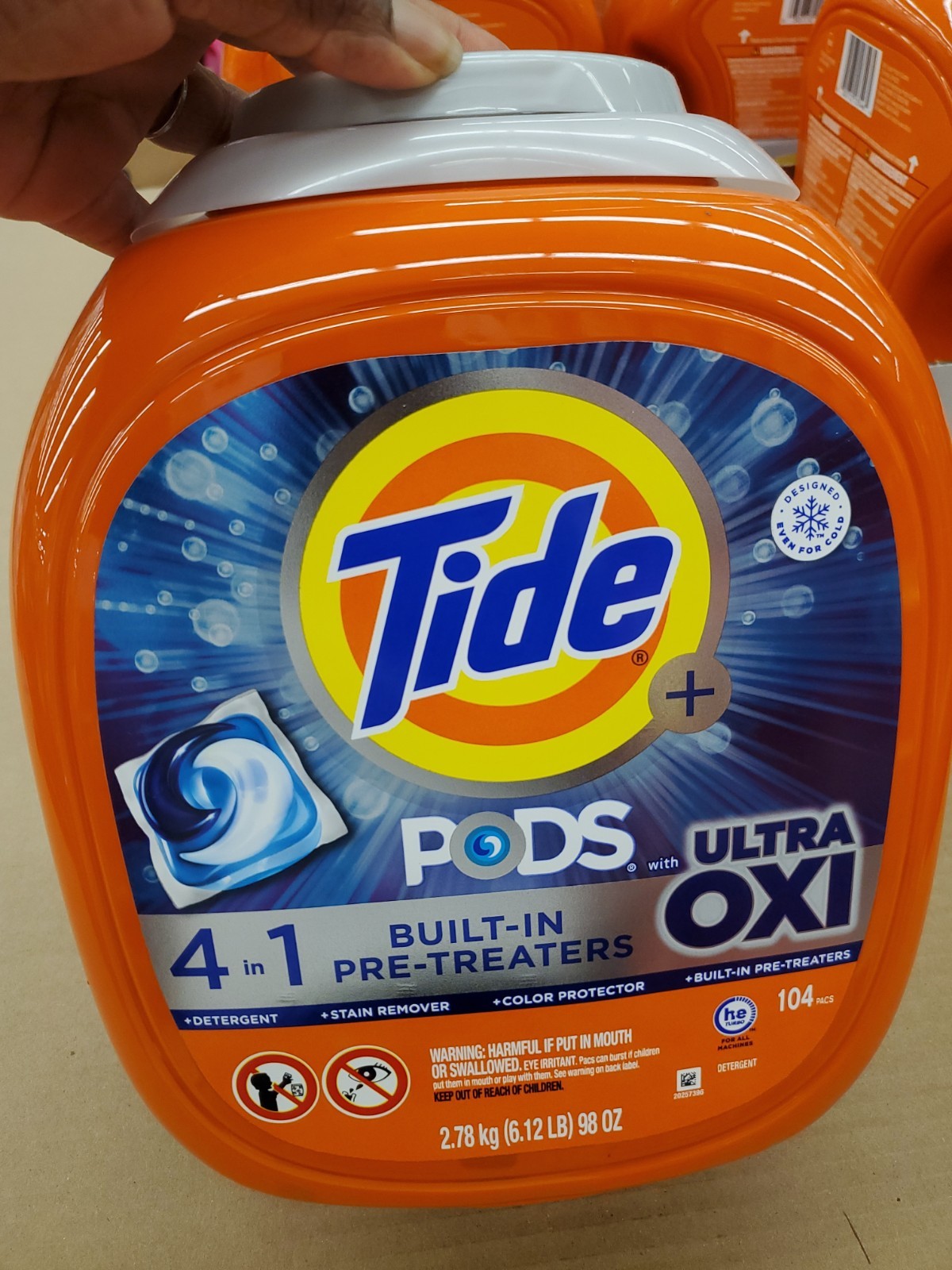 Tide Pods with Ultra Oxi Laundry Detergent Pods (100 pacs)