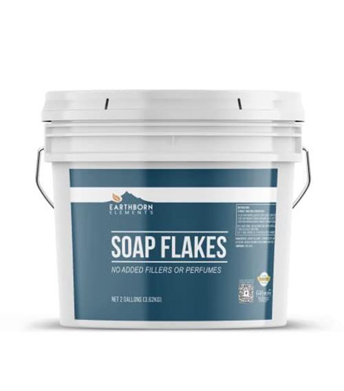 Earthborn Elements Soap Flakes 2 Gallon Bucket, Homemade Assorted Sizes