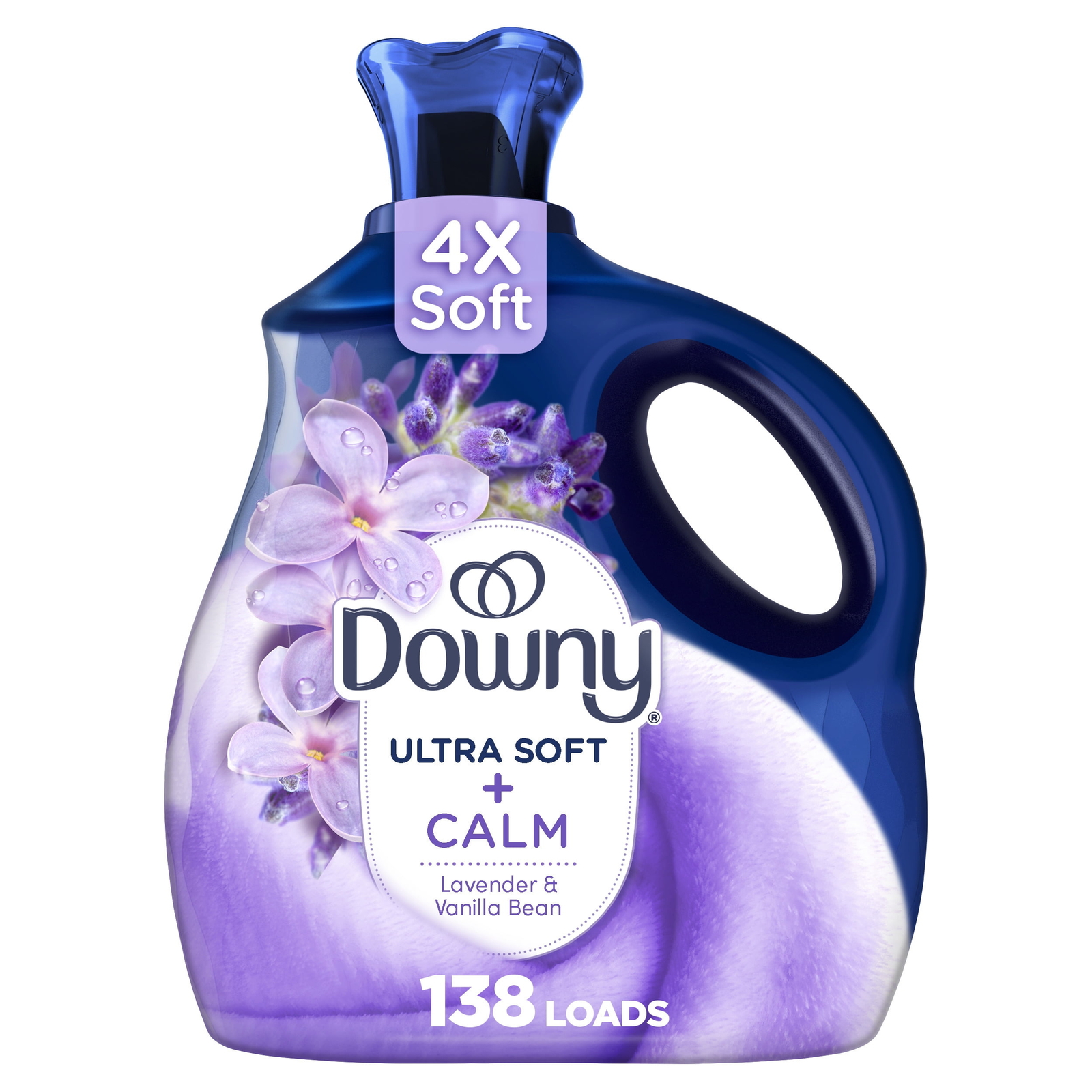 Downy Ultra Soft Fabric Softener Liquid, Calm,Lavender and Vanilla Bean,93 fl oz