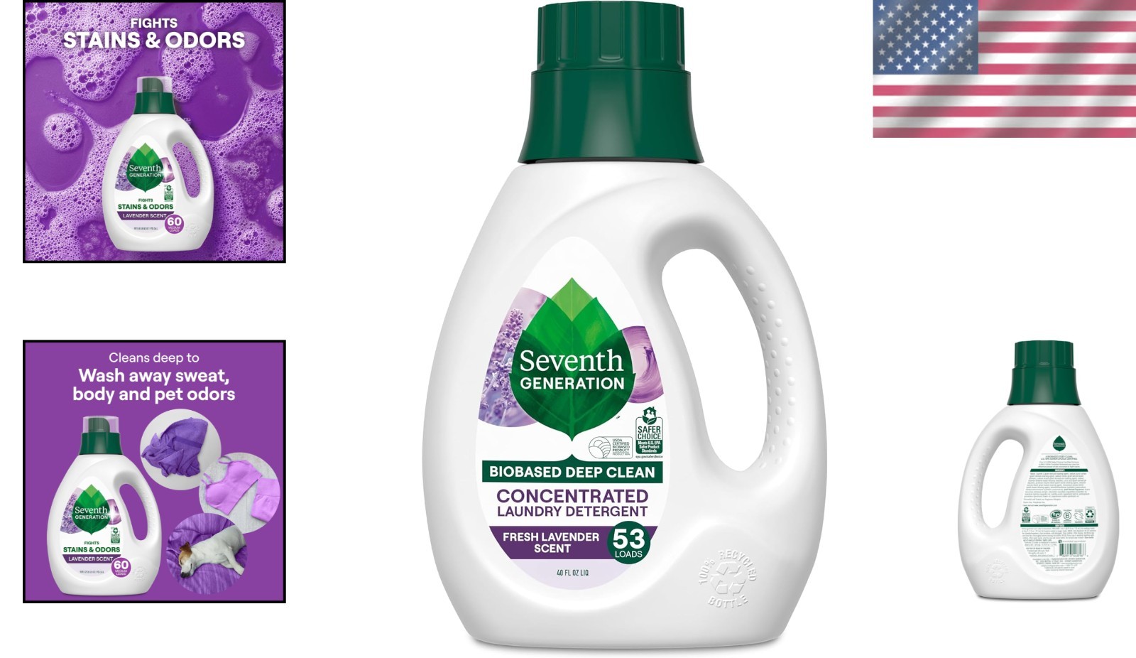 Concentrated Lavender Laundry Detergent 40 Oz – Fights Stains & Eco-Friendly