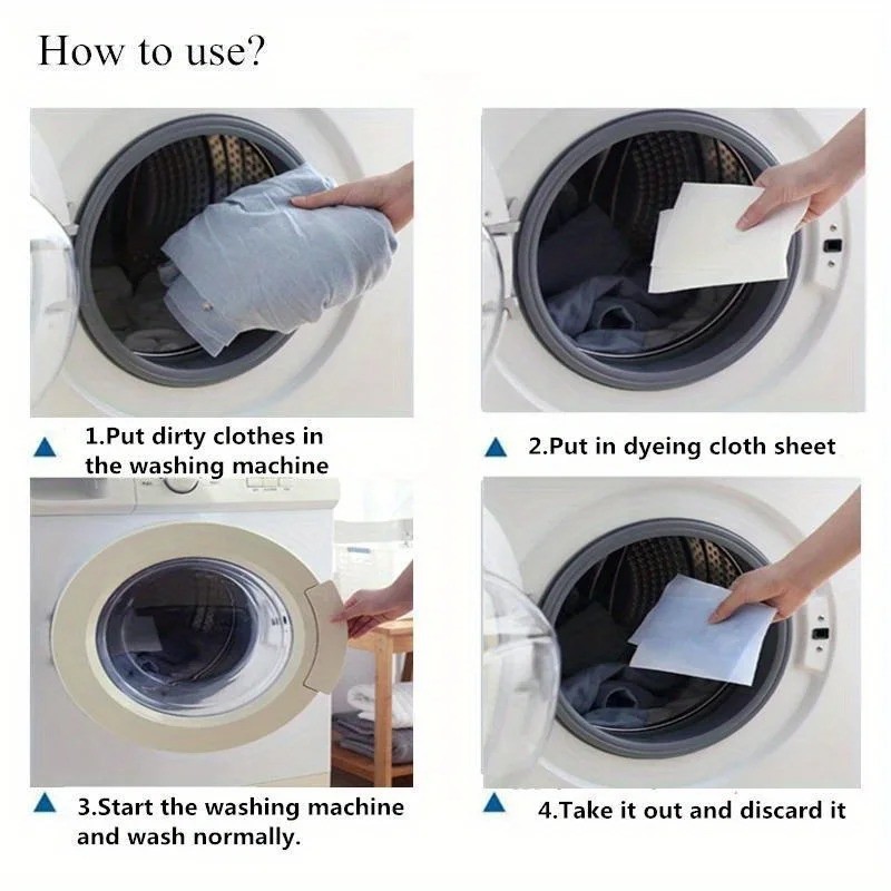 50PCS Color Catcher Laundry Sheets Dye Transfer Prevention Fade Protection Wash