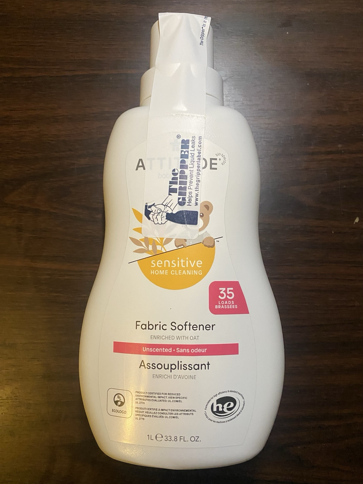 Attitude Baby Fragrance-Free Fabric softener 33.8 fl. oz.