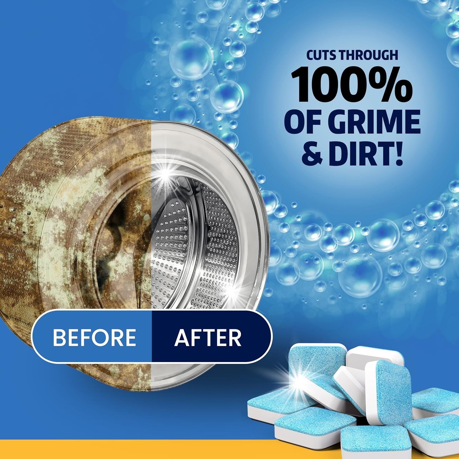 Washing Machine Cleaner Tablets 24 Pack – Deep Cleaning for Front &…