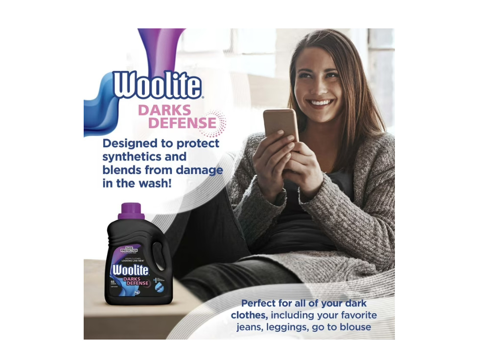 Darks Defense Liquid Laundry Detergent, 100 Fl Oz, 66 Loads