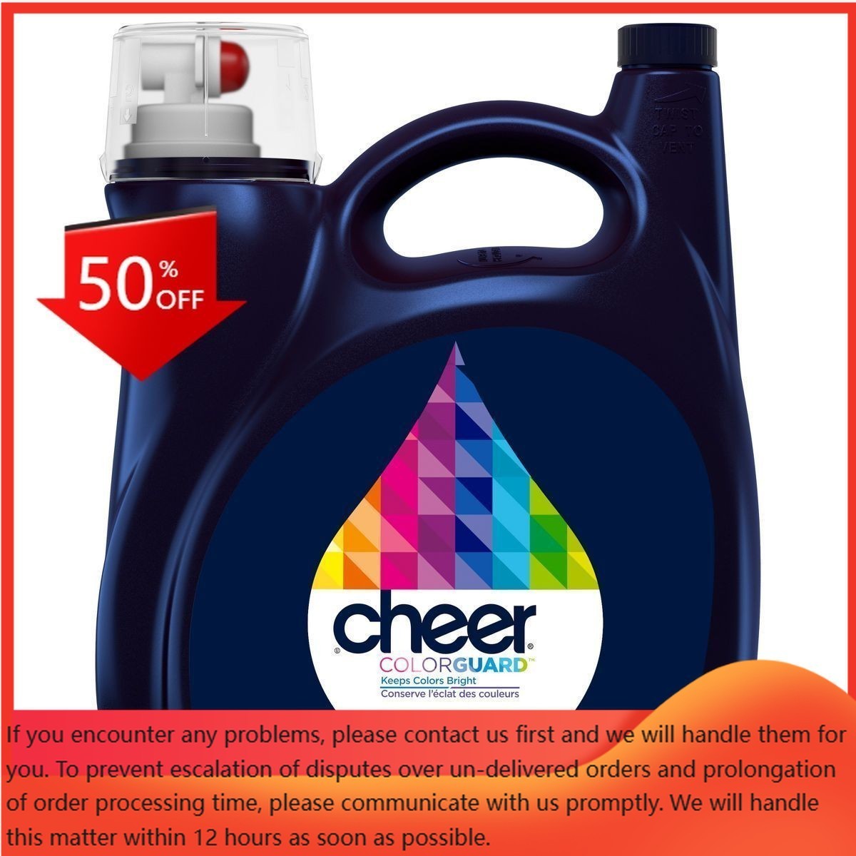 Cheer Original HE Liquid Laundry Detergent 107 Loads – 141 fl oz