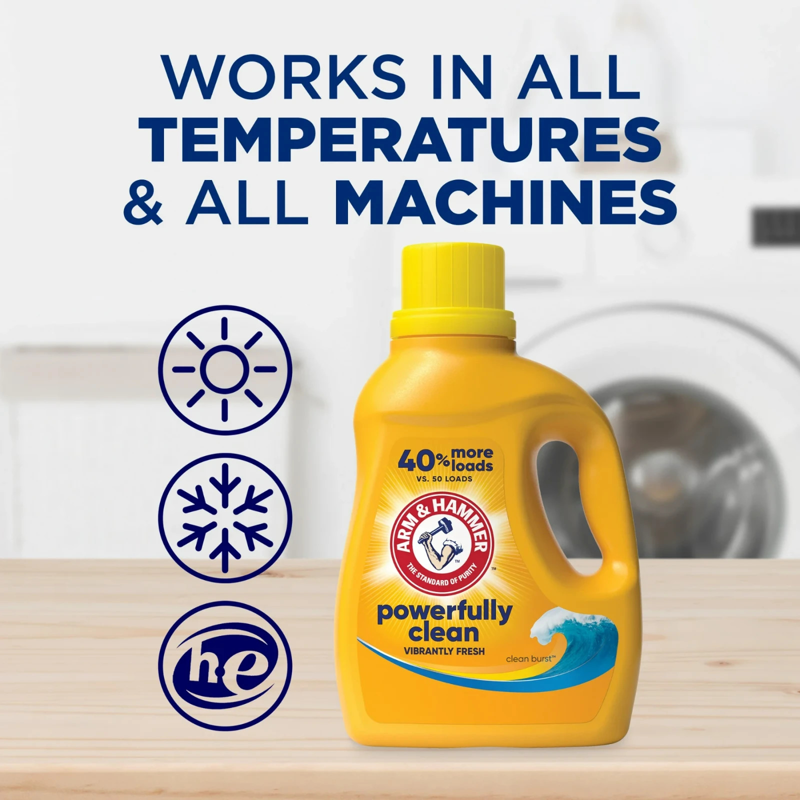 Arm & Hammer Liquid Laundry Detergent Clean Burst Fresh 33 fl oz 33 Loads