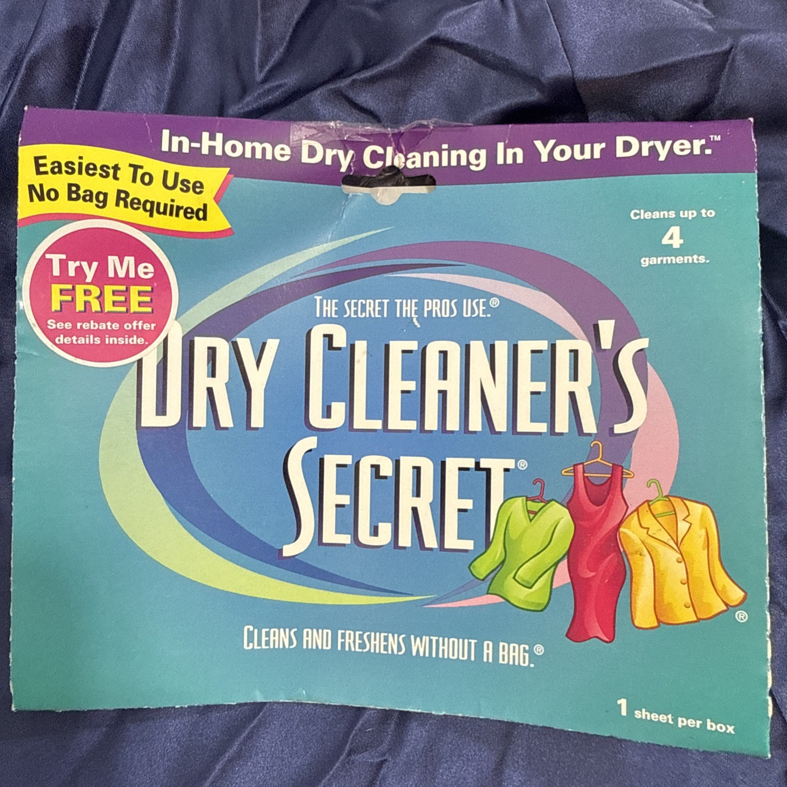 Dry Cleaners Secret 1 Sheet Total Dry Clean At Home NEW Vintage 2000-2003