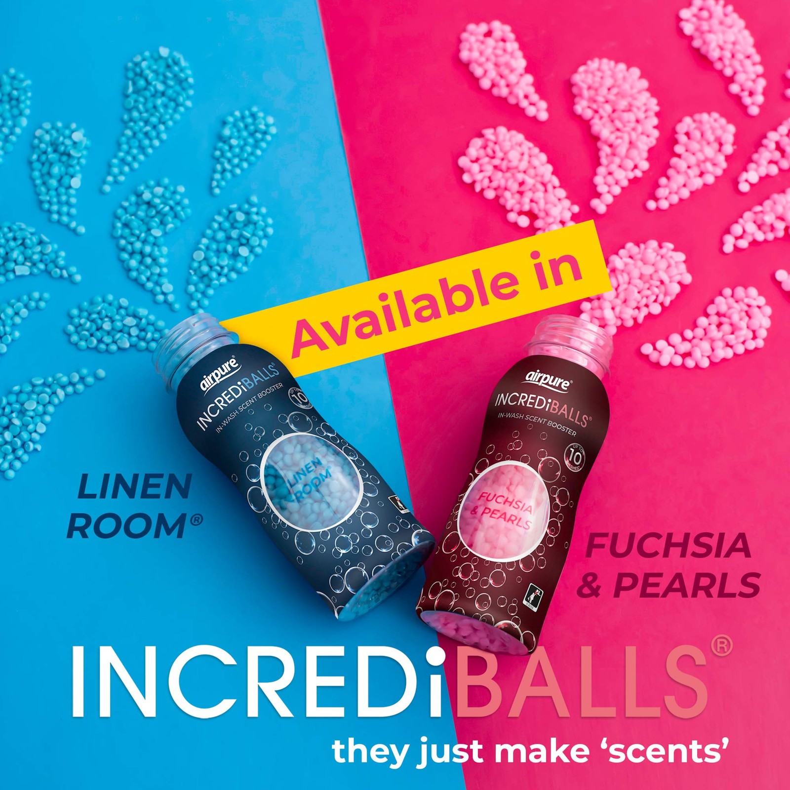 INCREDiBALLS InWash Scent Booster of , Enough for 10 Washes, Add It…