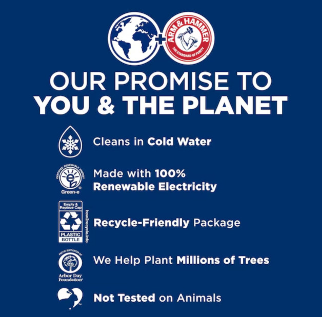(Pack 2)Arm & Hammer Unscented HE Laundry Detergent 170 Loads 170 -fl oz
