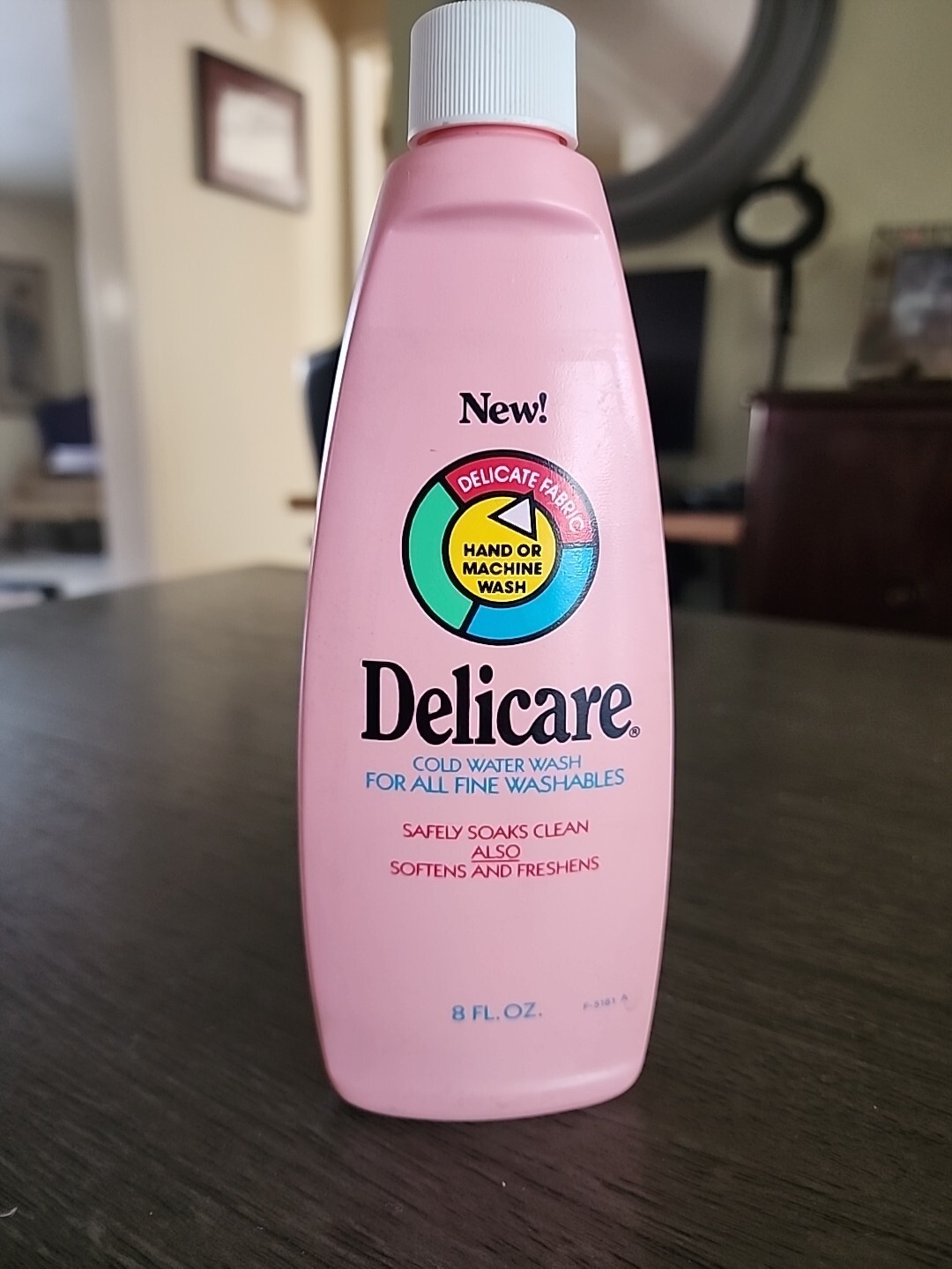 Vtg Delicare Cold Water Wash for All Fine Washables 8fl oz 90% Full Delicate