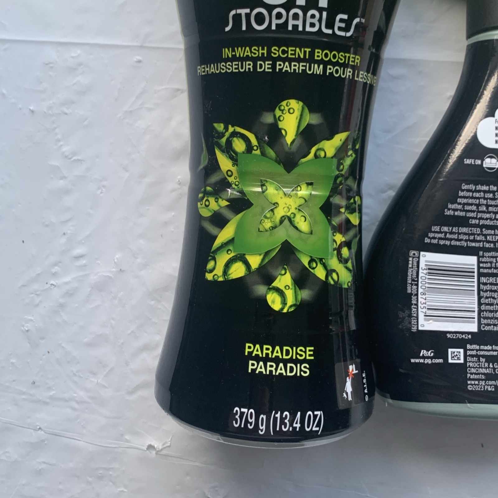 2 Pack Combo Febreze Downy Unstoppables Fabric Spray & Scent Bead Paradise