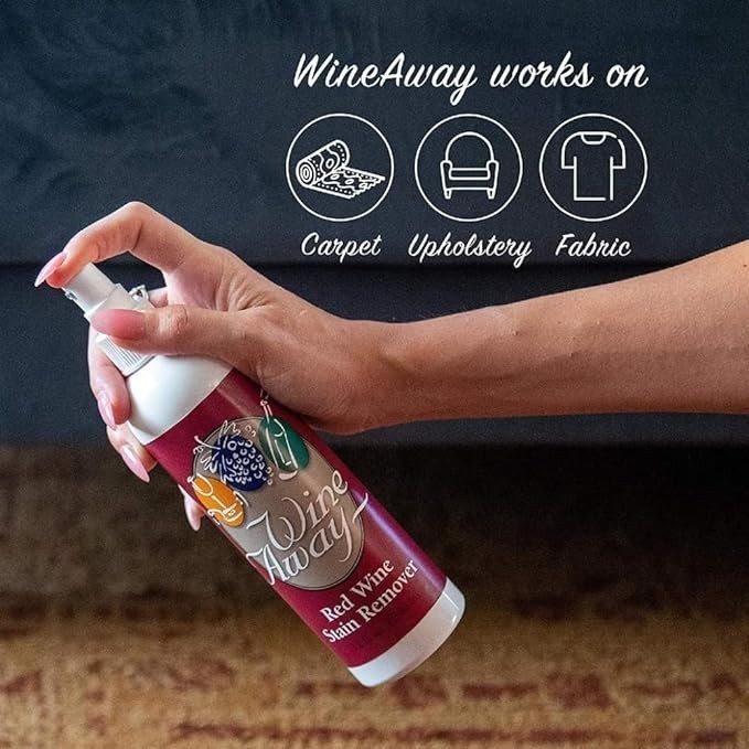 Wine Away Red Wine Stain Remover 12oz 2Pack Citrus Fabric Carpet & Laundry Spray