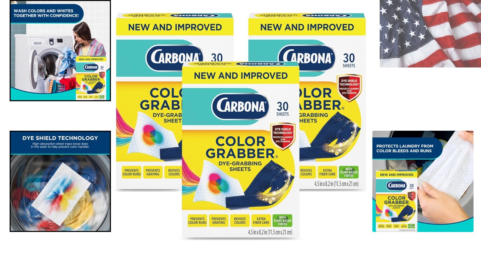 Color Grabber 30 Sheets, Prevents Color Runs & Dye Transfer in Mixed Loads, H…