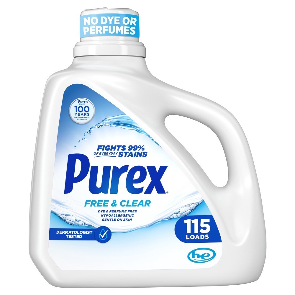 Free and Clear Liquid Laundry Detergent for Sensitive Skin 150 Fluid Ounces 115