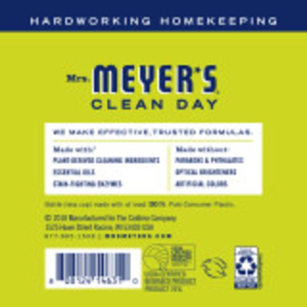 MRS. MEYER’S CLEAN DAY Laundry Detergent Bottle, Lemon Verbena, 64 Oz