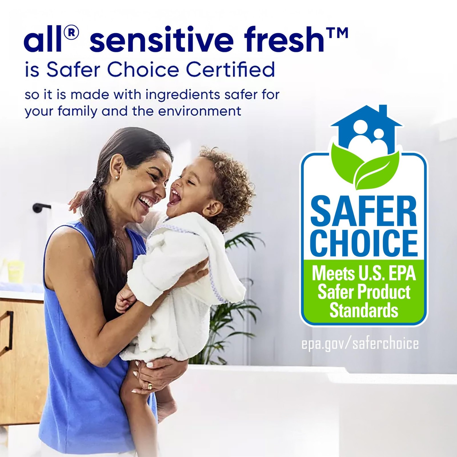 all Sensitive Fresh Spring Breeze 82.5 Fl Oz (Pack of 1),