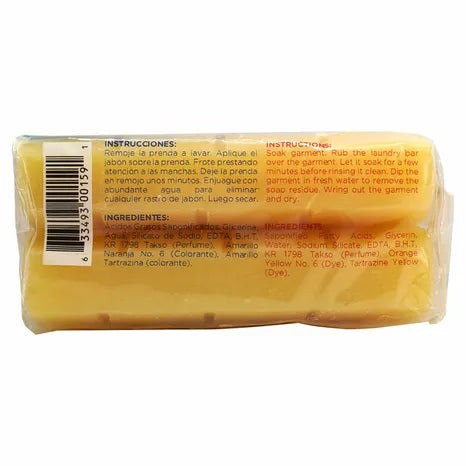 24 Count x Hispano Rectangle Bar Jabon Laundry Soap