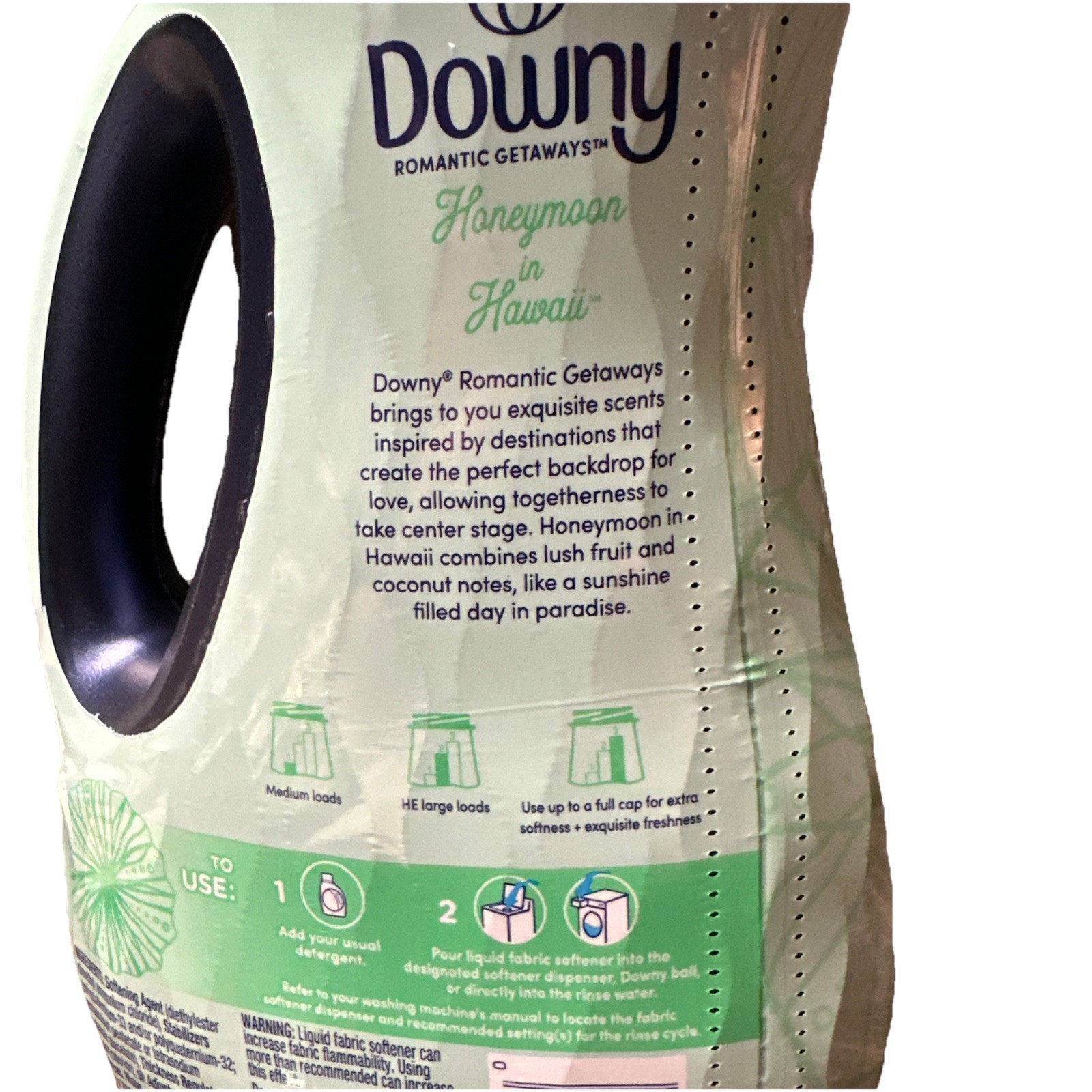 Downy Romantic Getaways Honeymoon In Hawaii Limited Edition Fabric Softener 38oz