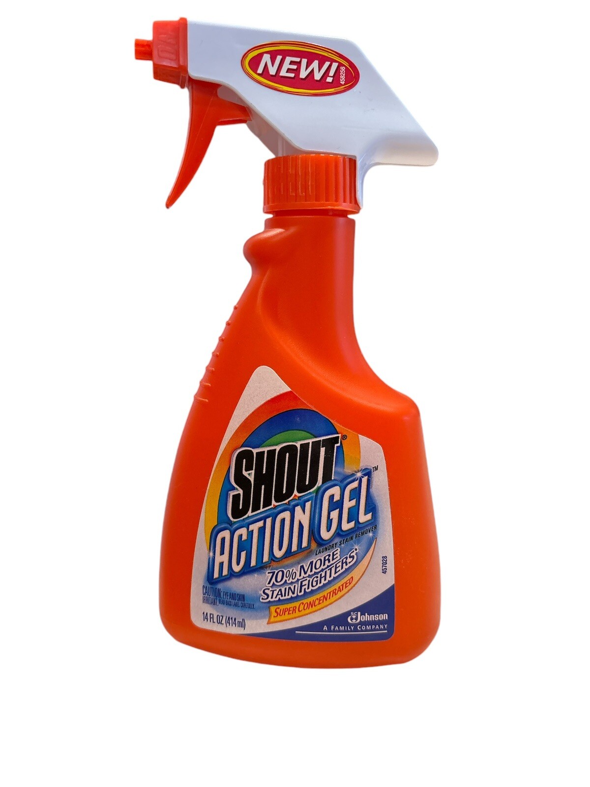 1 Shout Action Gel 14 Oz Stain Fighter Super Concentrated Red Bottle Sprayer New