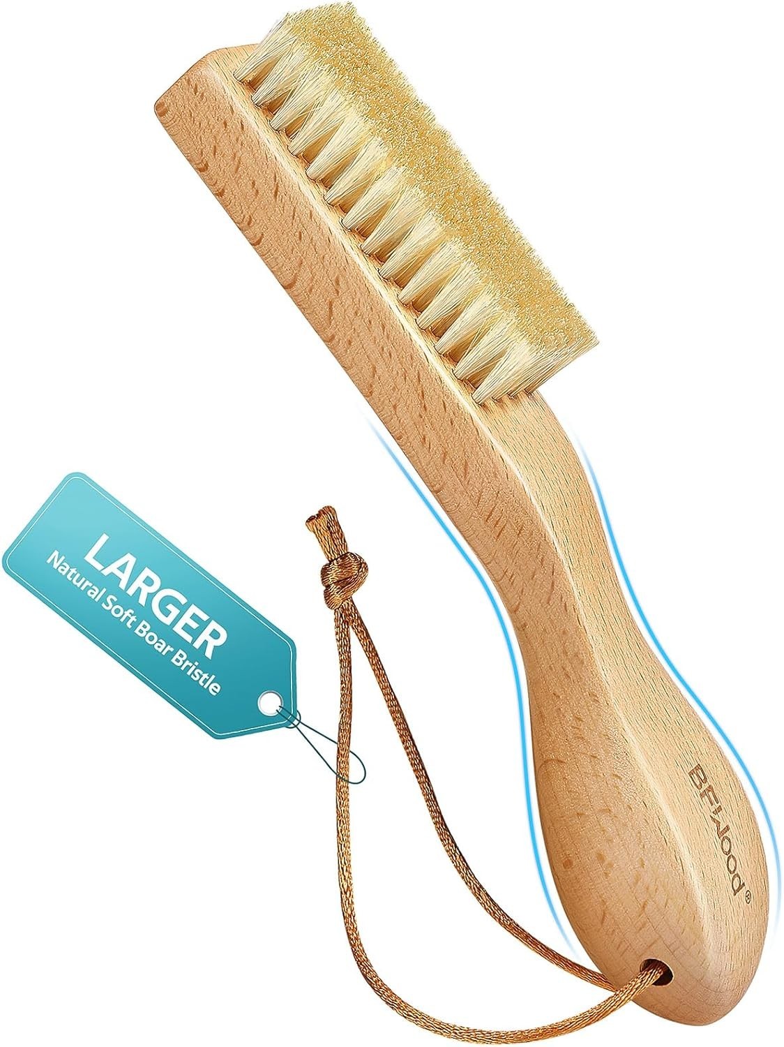 Compact Laundry Stain Brush – Natural Boar Bristles for Tough Stains on Fabrics