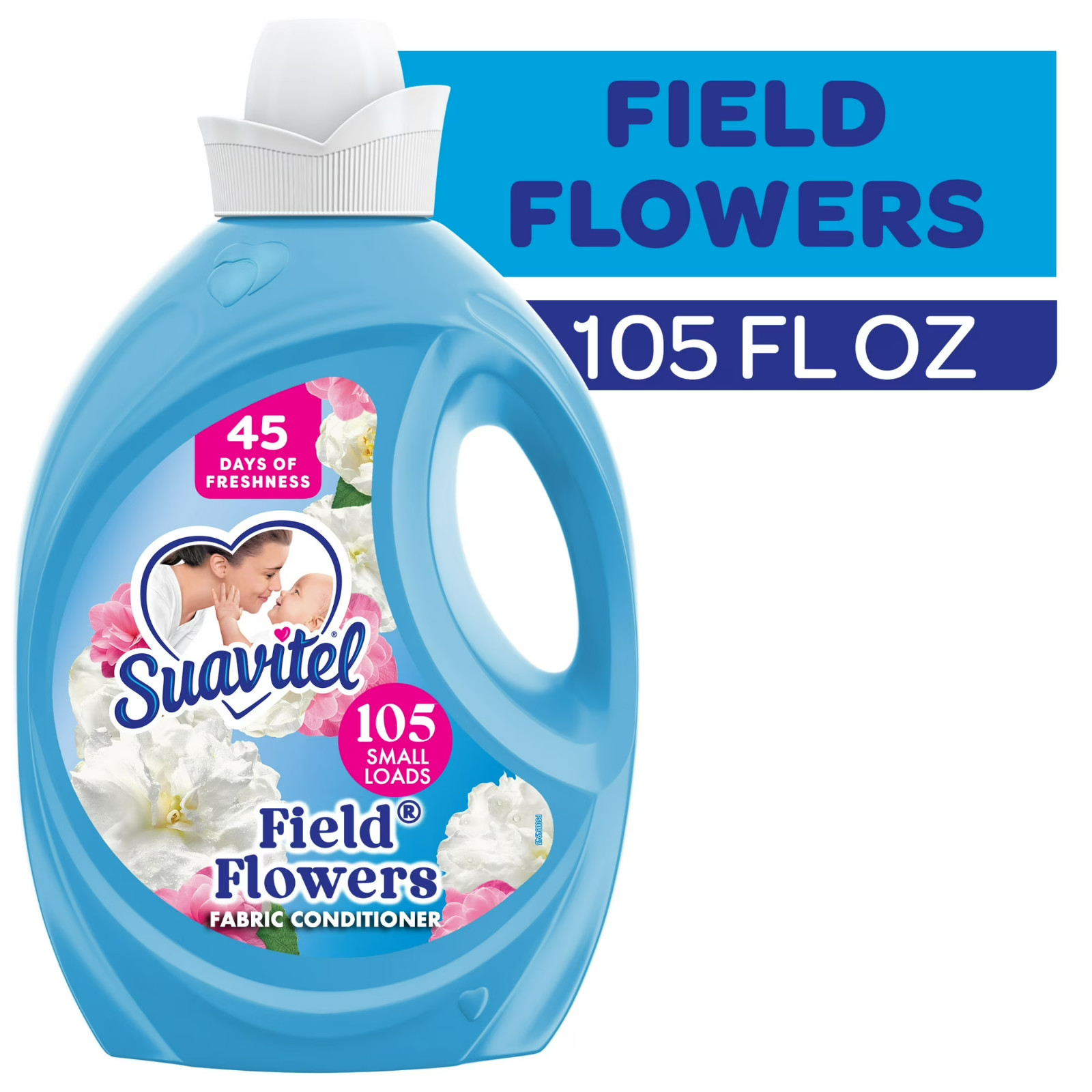 4P Suavitel Fabric Conditioner, Liquid Fabric Softener, 45 Days of Freshness