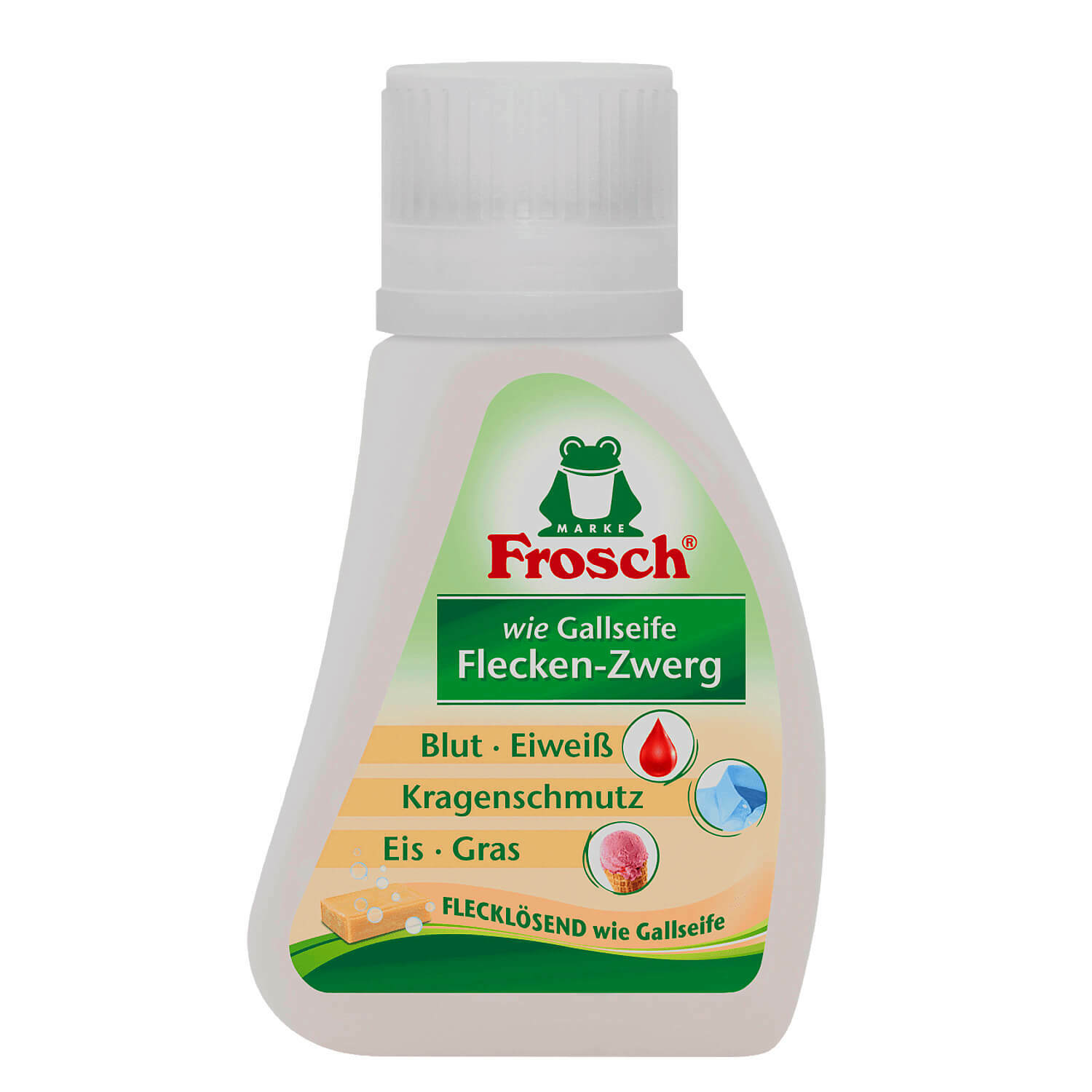 75ml Frosch Flecken-Zwerg wie Gallseife Flecklösend für Fett Blut Eiweiß Make-up
