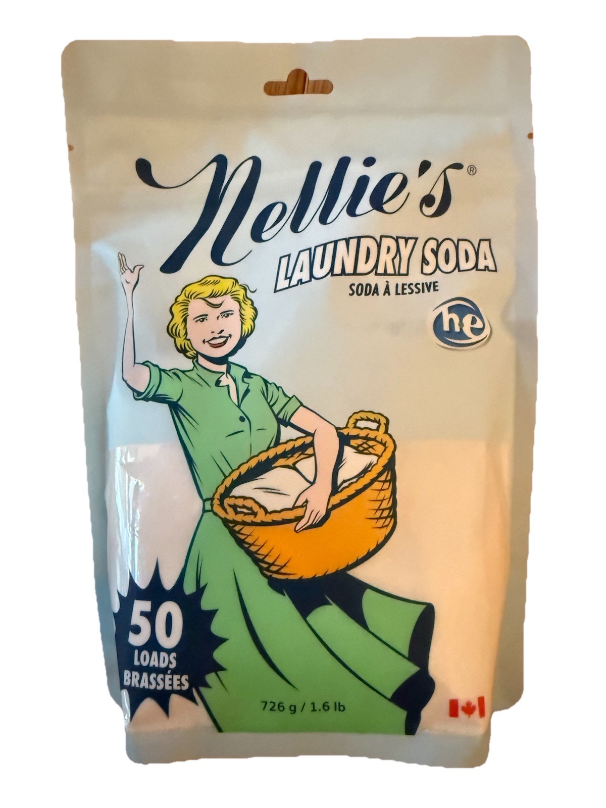 Nellie’s 50 Load Bag Laundry Soda-NEW