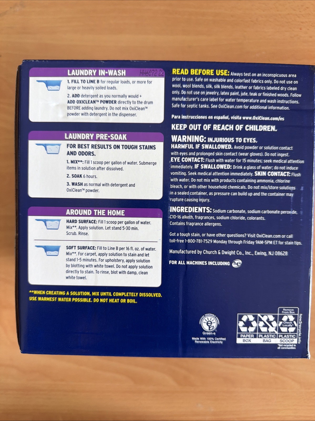 OxiClean Max Efficiency Odor Blasters Laundry Stain Remover Powder – 11 lb