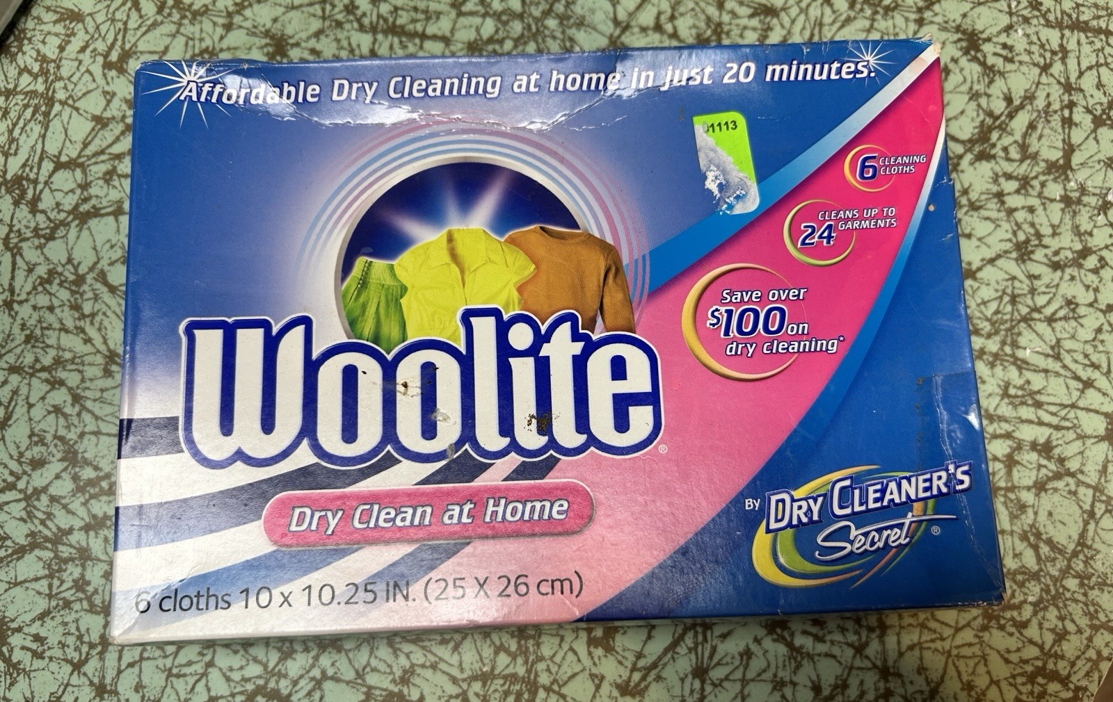 Woolite Dry Clean At Home By Dry Cleaner’s Secret 6-Pack Cloths New