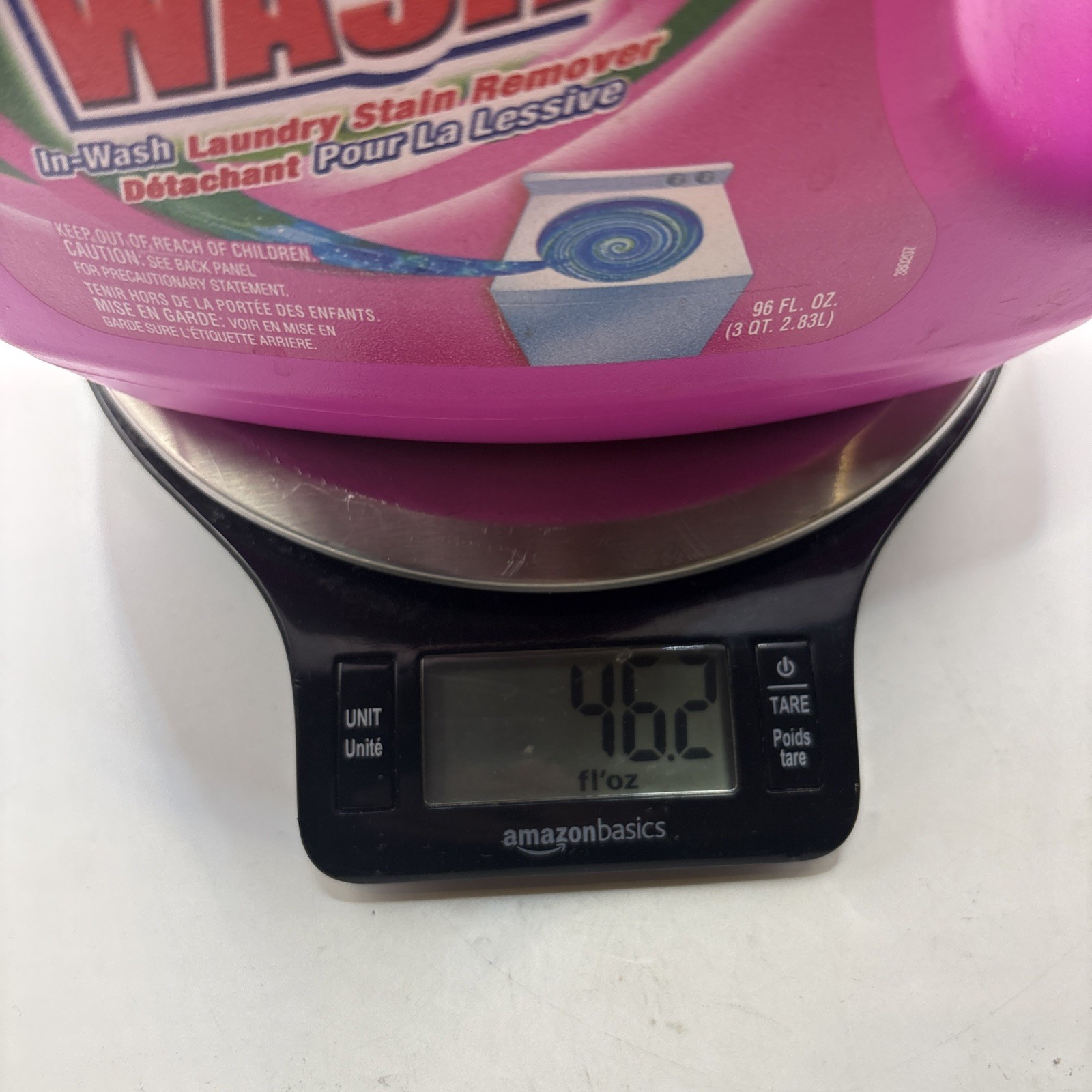 Spray n Wash Pre Treat Stain Remover PINK BOTTLE 96 oz Discontinued 35% Full