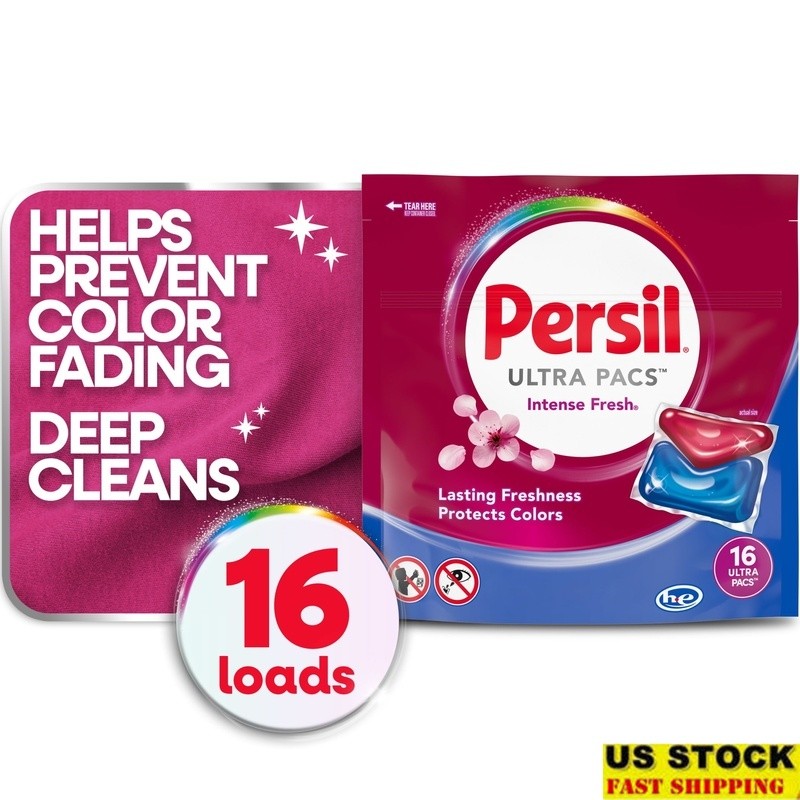 Laundry Detergent Heavy Duty Intense Fresh 11.5oz 16 Ct Household Remove Odors