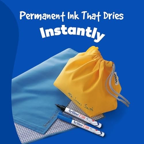 Permanent Laundry Markers – 3-Pack Black Indelible Ink for Light Clothing