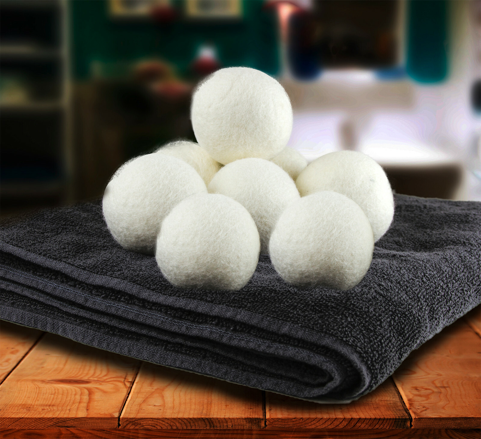 ZG-Home Wool Dryer Balls Natural Fabric Softener 100% Organic, Chemical Free!