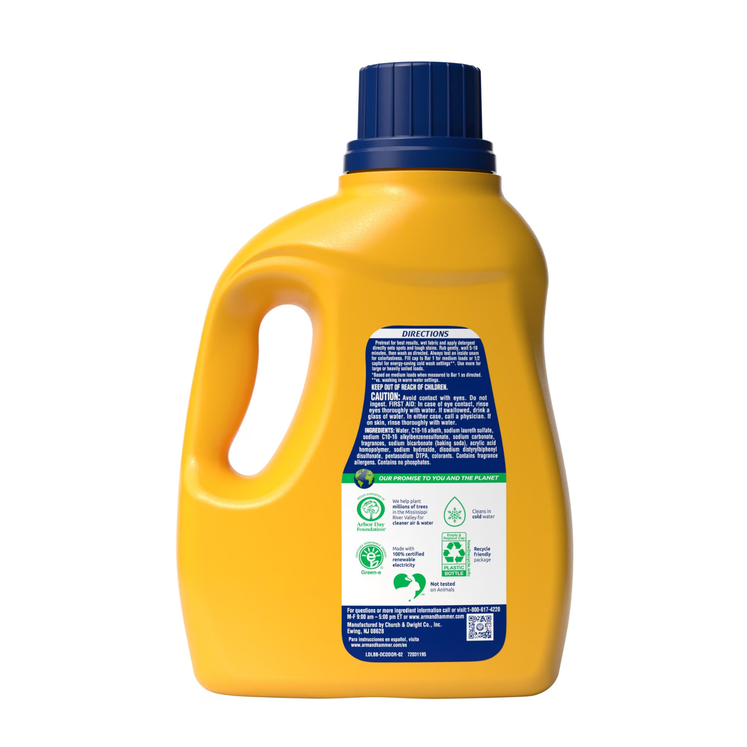3PK ARM & HAMMER Deep Clean Odor Formula Laundry Detergent Radiant Burst, 75 oz