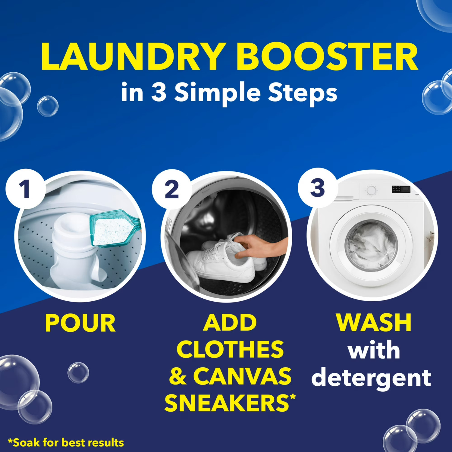 (3 Pack) OxiClean Laundry Whitener Stain Remover White Revive Powder 5 lb