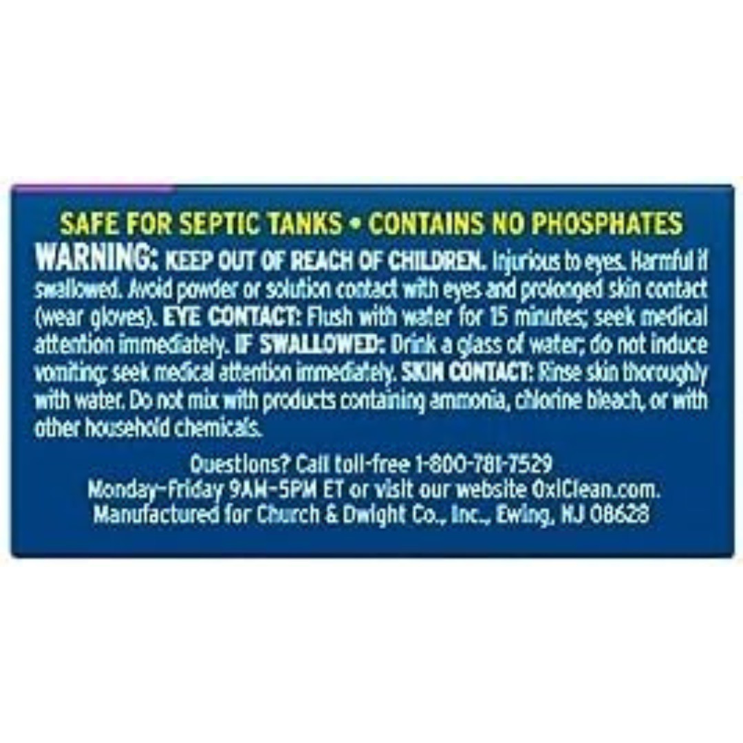 Oxiclean Washing Machine Cleaner with Odor Blasters, 4 Count
