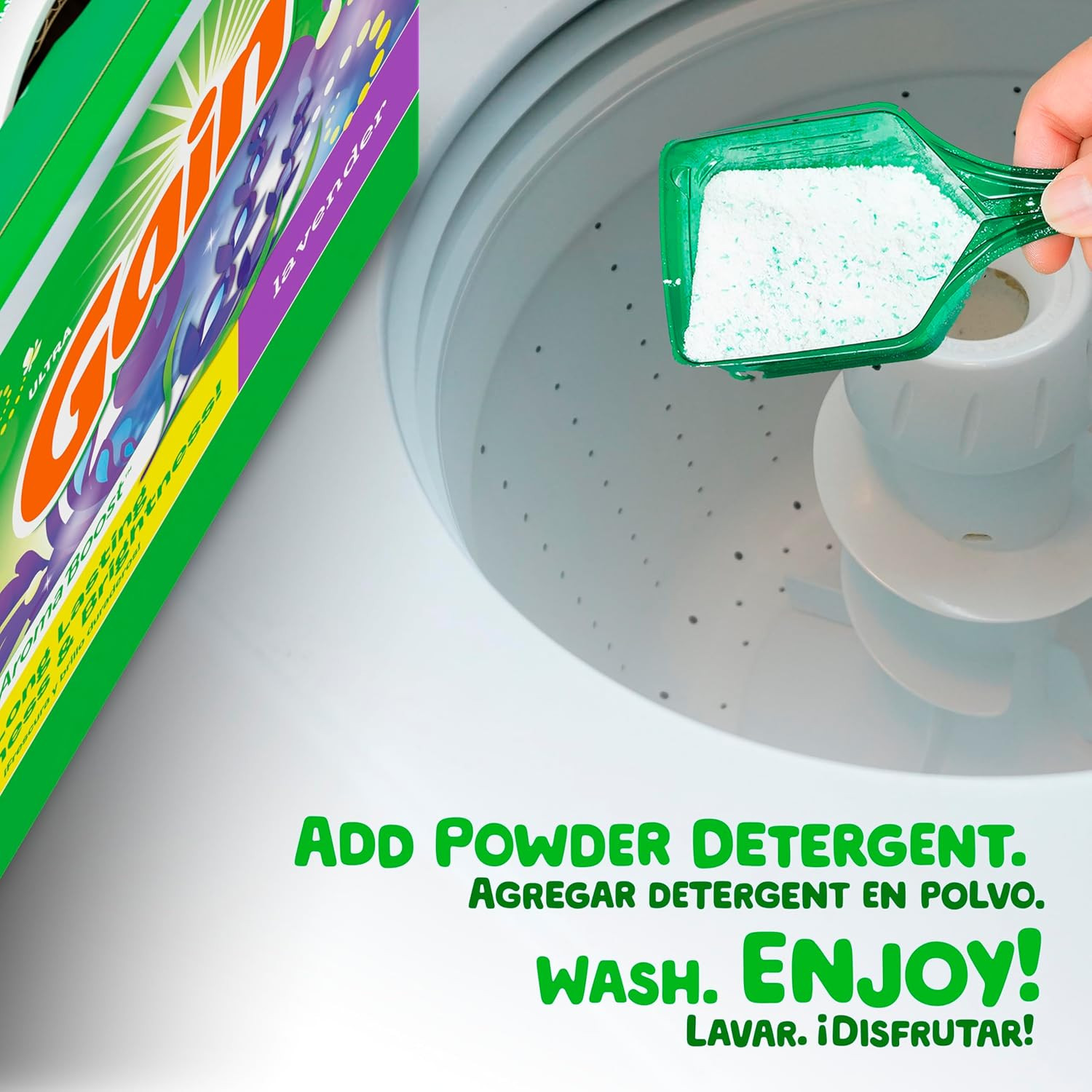 Powder Laundry Detergent, Lavender Scent, 133 Loads, 123 OZ