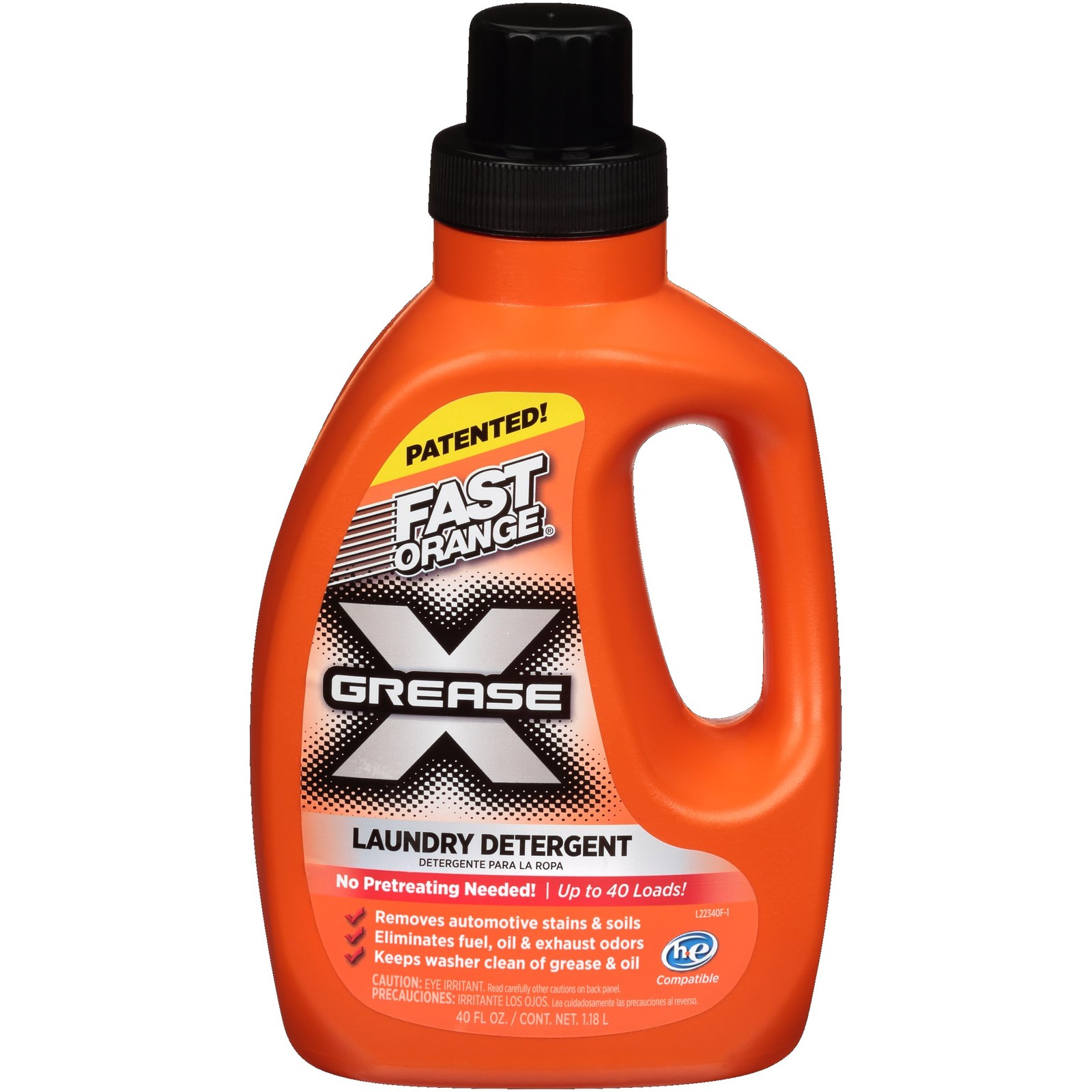 Heavy Duty Automotive Laundry Detergent 40 Fl Oz Grease Oil Odor Remover