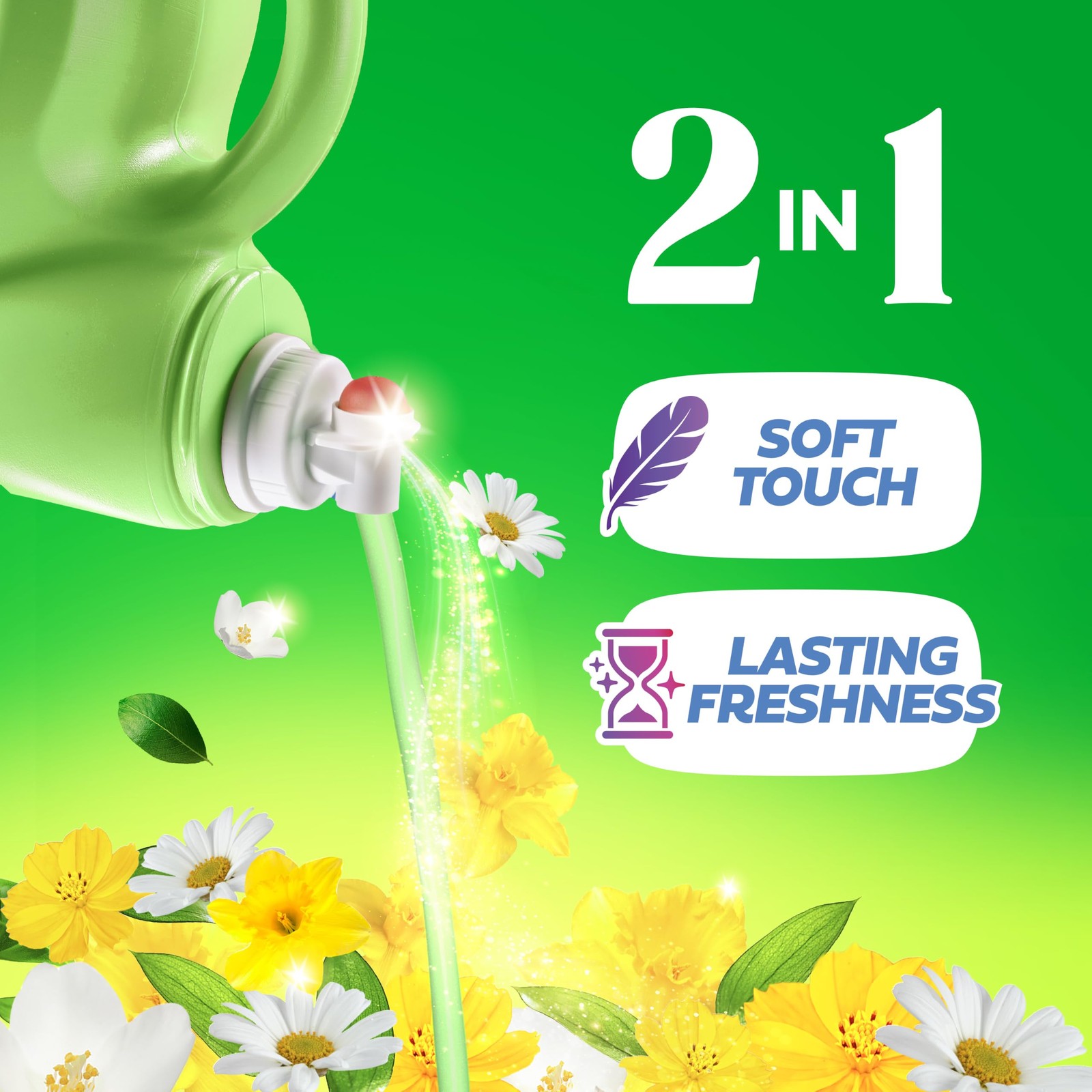 Gain, Liquid Laundry Fabric Softener, 140 Fl Oz (Pack of 1)