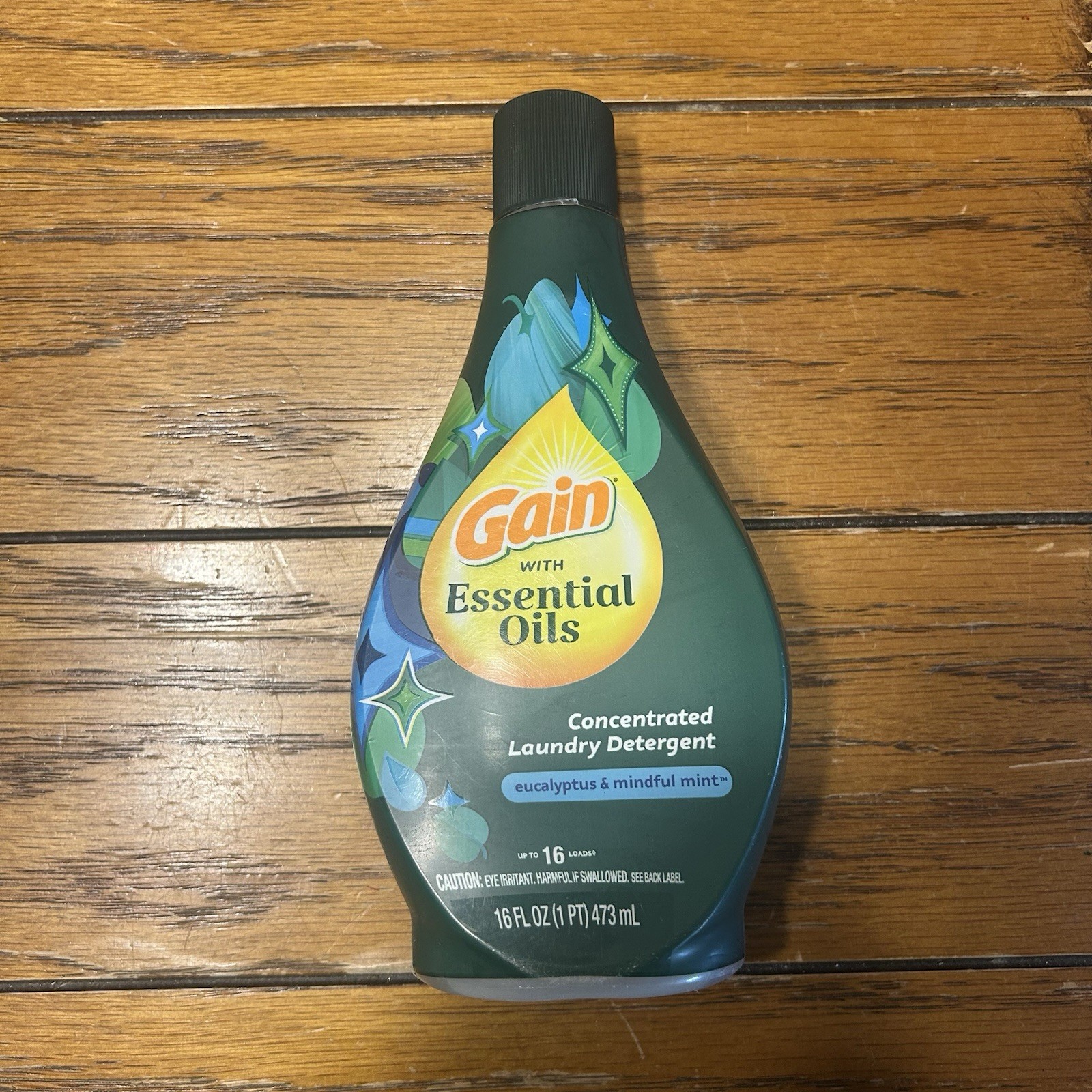 Gain with Essential Oil Eucalyptus & Mindful Mint Laundry Detergent 16 Oz