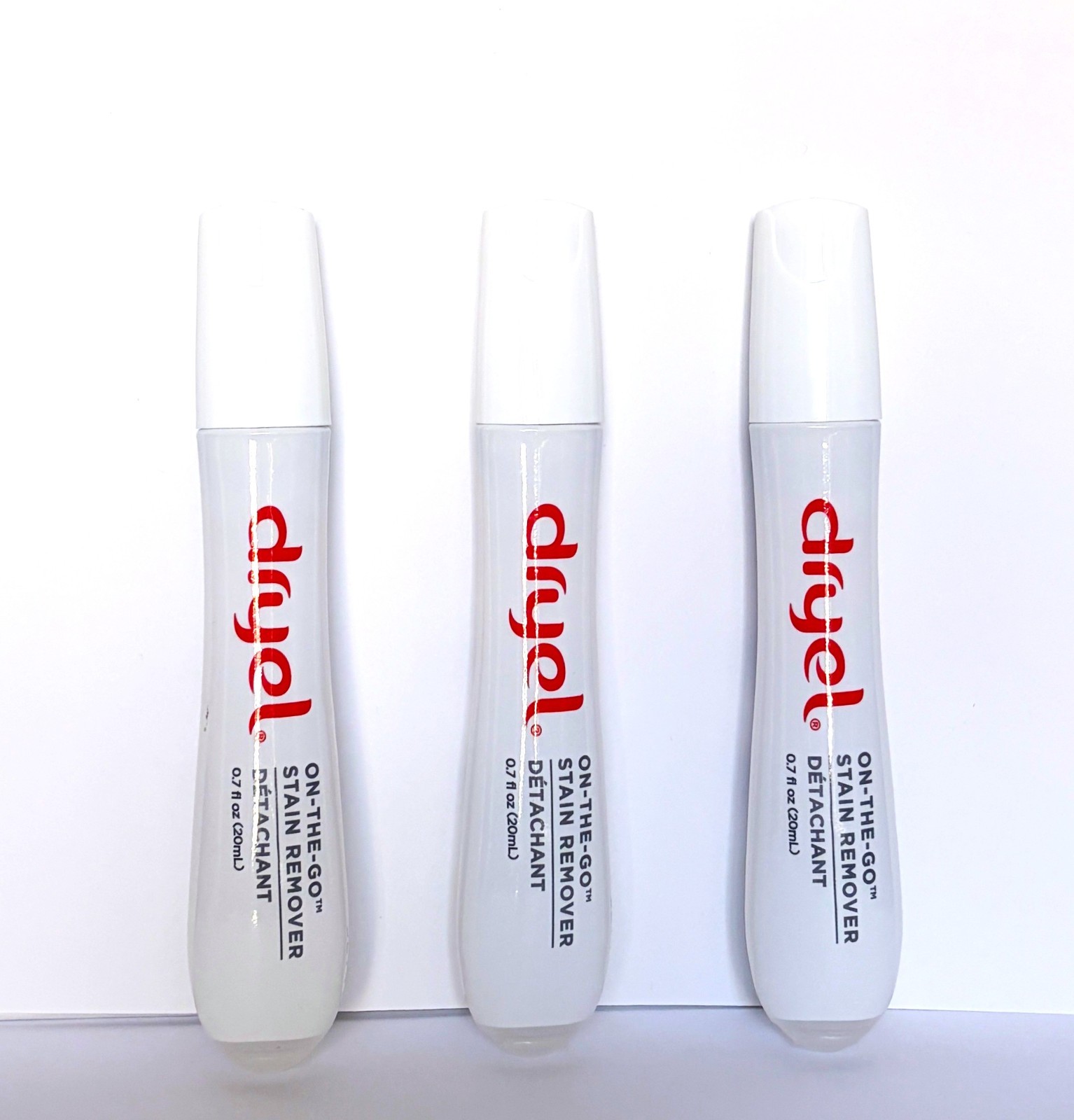 Lot of 3 DRYEL On-The-Go Stain Remover pen 0.7 fl oz each