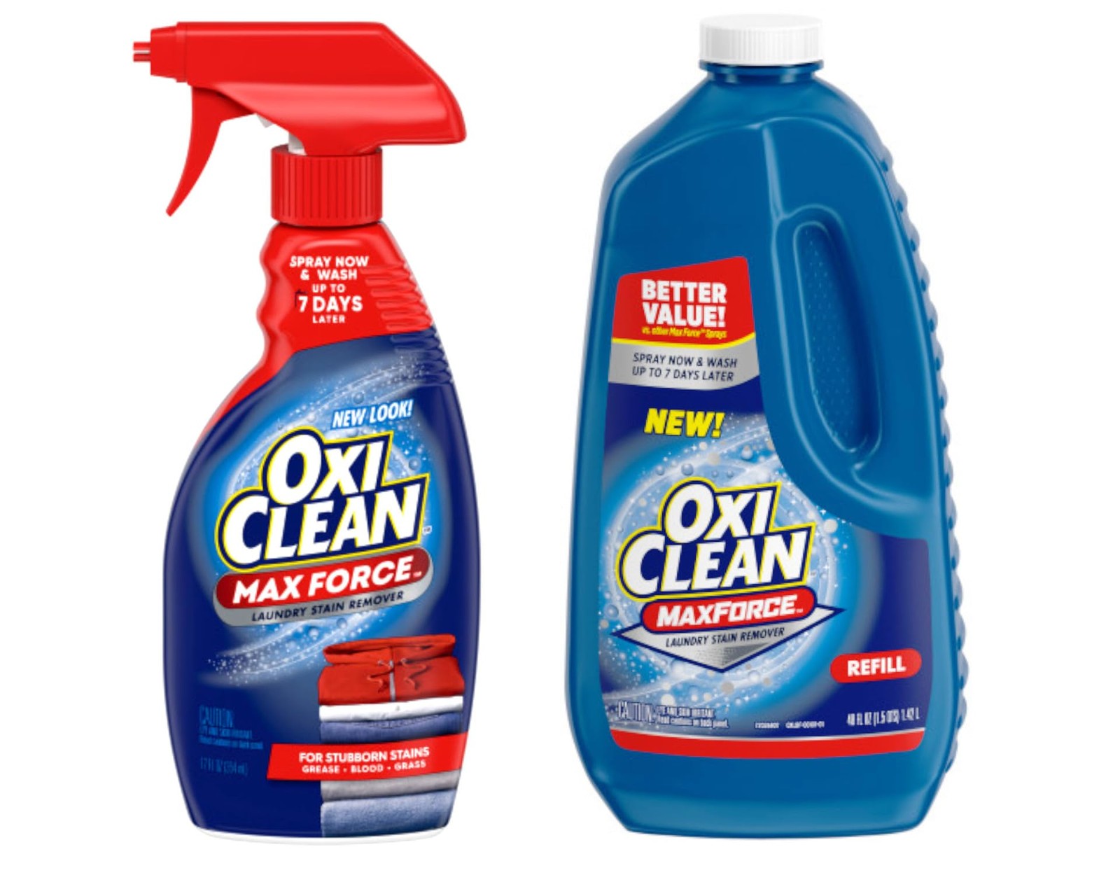 OxiClean Max Force Laundry Stain Remover Spray, 12 fl oz 60 Fl Oz (Pack of 1)